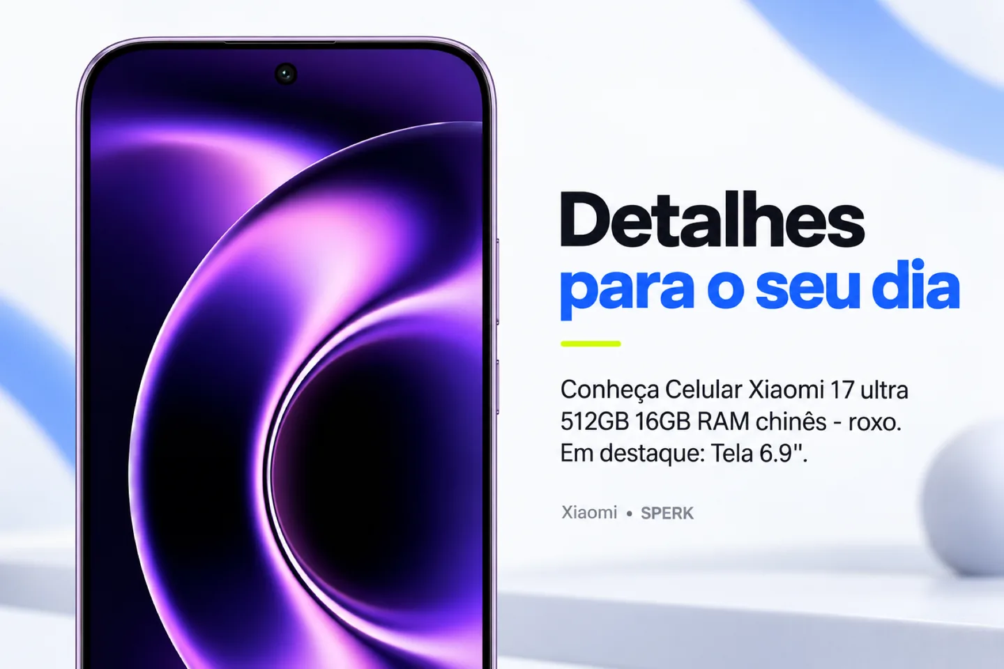 Celular Xiaomi 17 ultra 512GB 16GB RAM chinês - roxo — diferencial uso