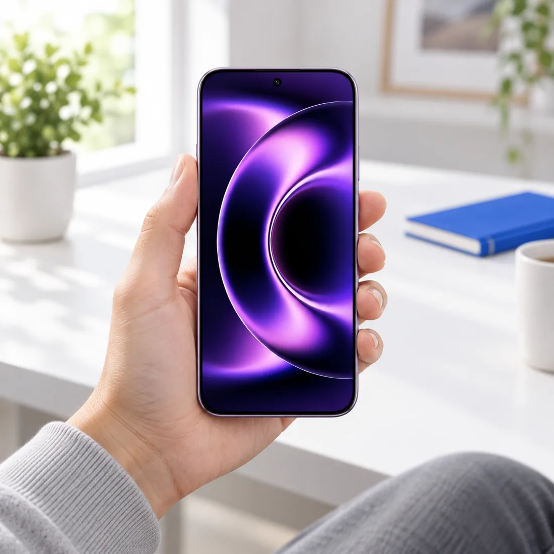 Celular Xiaomi 17 ultra 512GB 16GB RAM chinês - roxo — uso