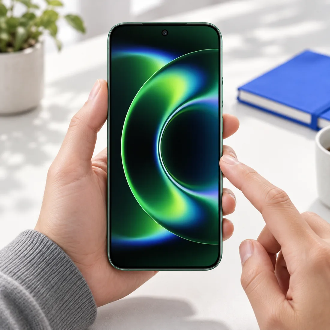 Celular Xiaomi 17 ultra 512GB 16GB RAM chinês - verde — uso