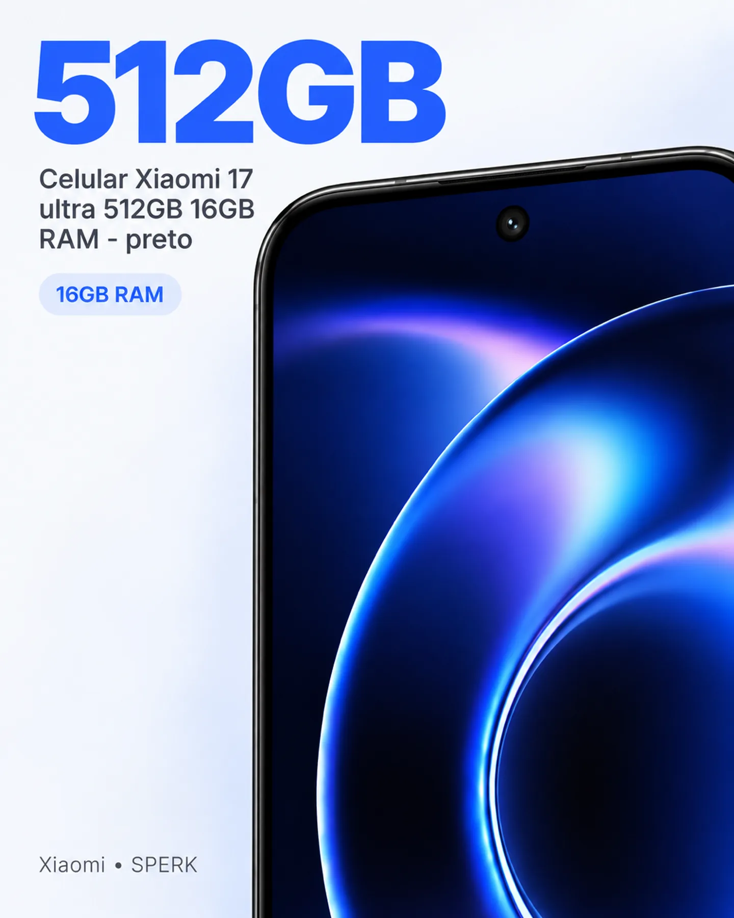 Celular Xiaomi 17 ultra 512GB 16GB RAM - preto — painel 2