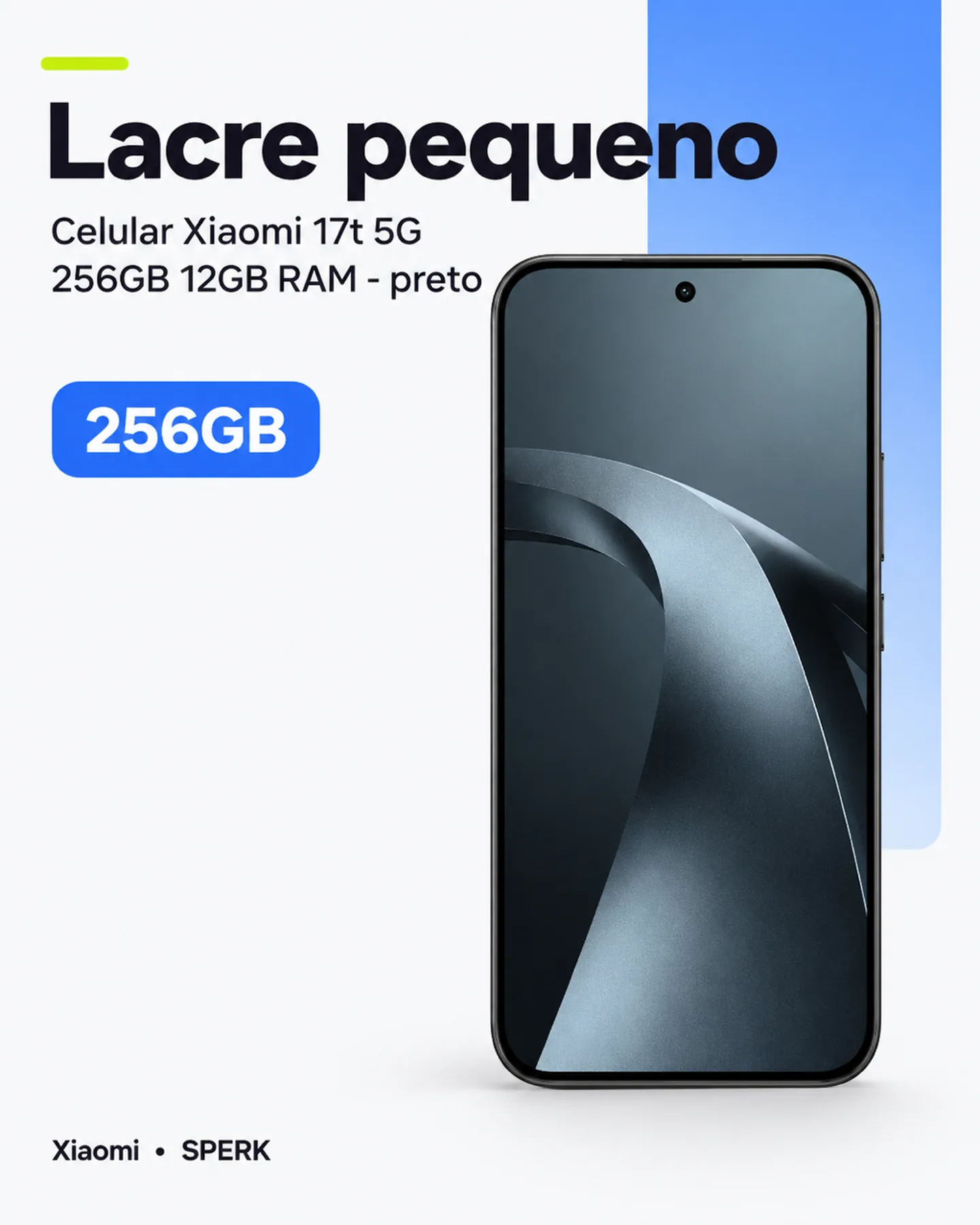 Celular Xiaomi 17t 5G 256GB 12GB RAM - preto — painel 3