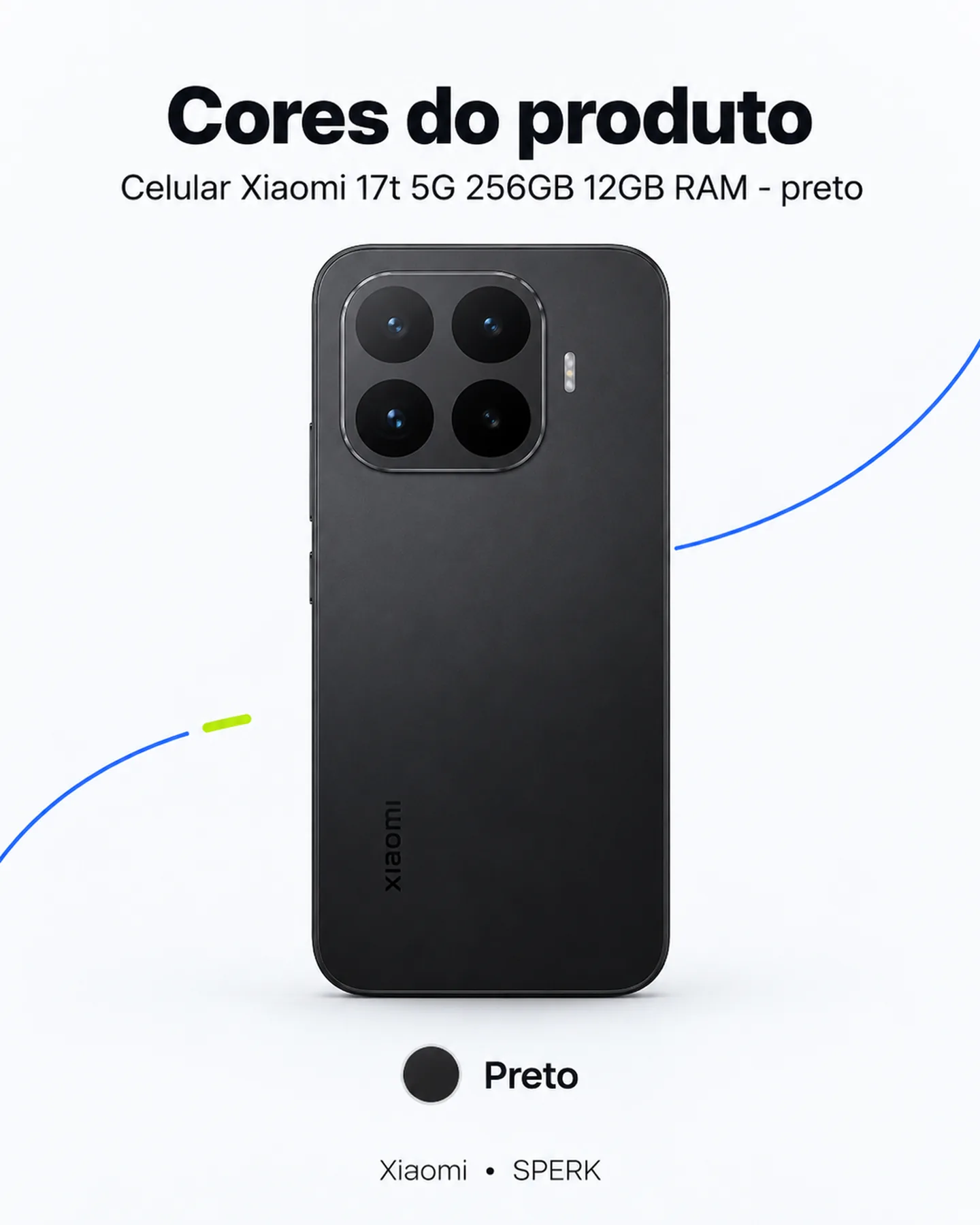Celular Xiaomi 17t 5G 256GB 12GB RAM - preto — painel 5