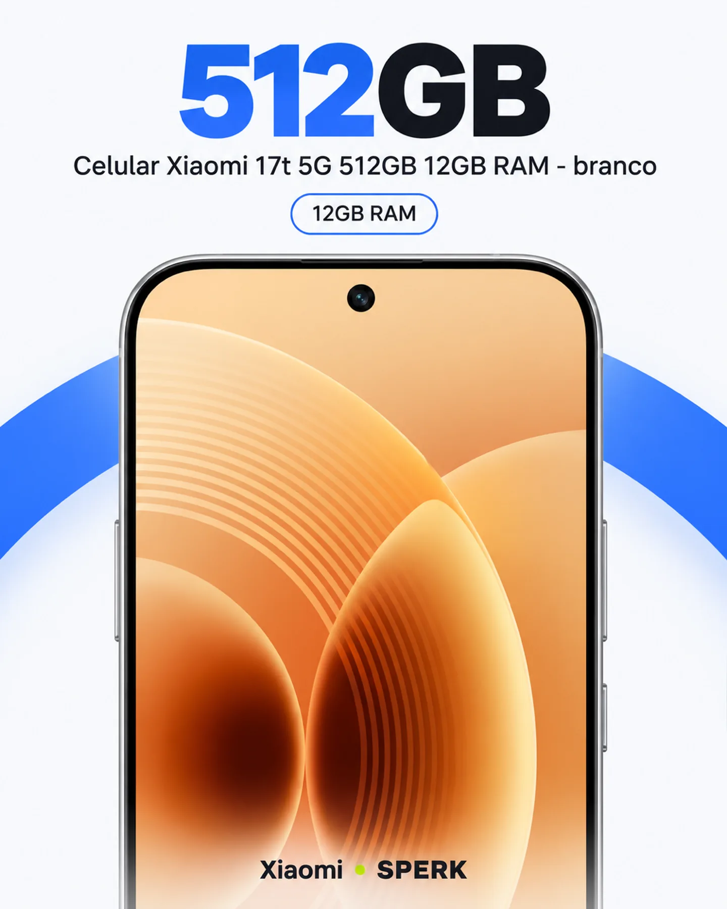 Celular Xiaomi 17t 5G 512GB 12GB RAM - branco — painel 2