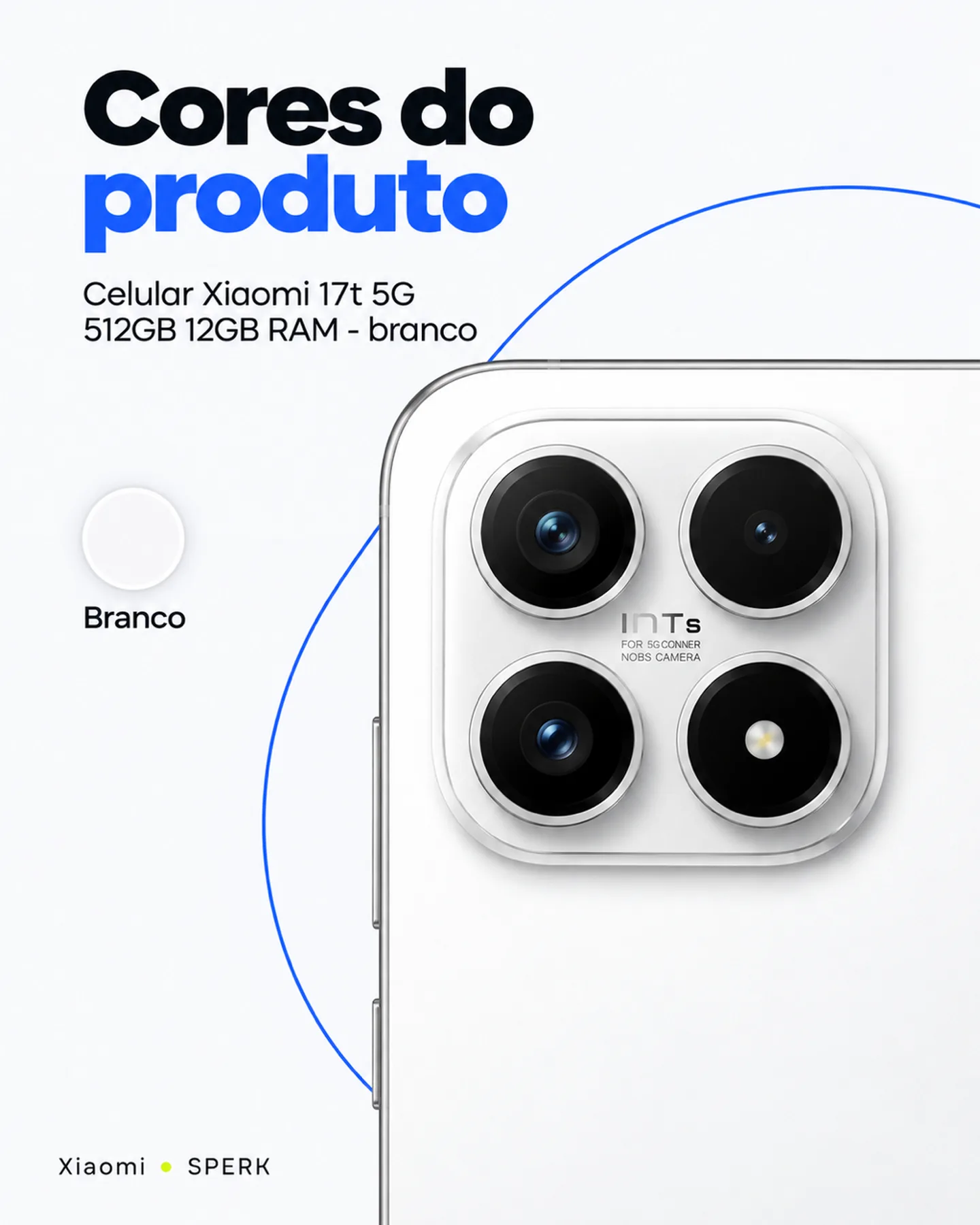 Celular Xiaomi 17t 5G 512GB 12GB RAM - branco — painel 5