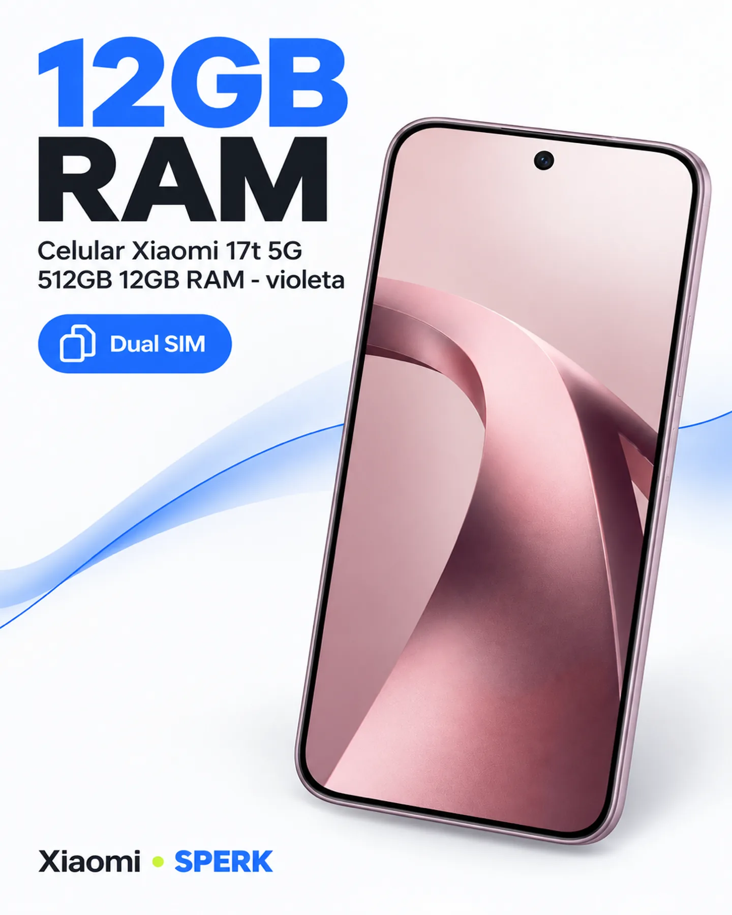 Celular Xiaomi 17t 5G 512GB 12GB RAM - violeta — painel 3