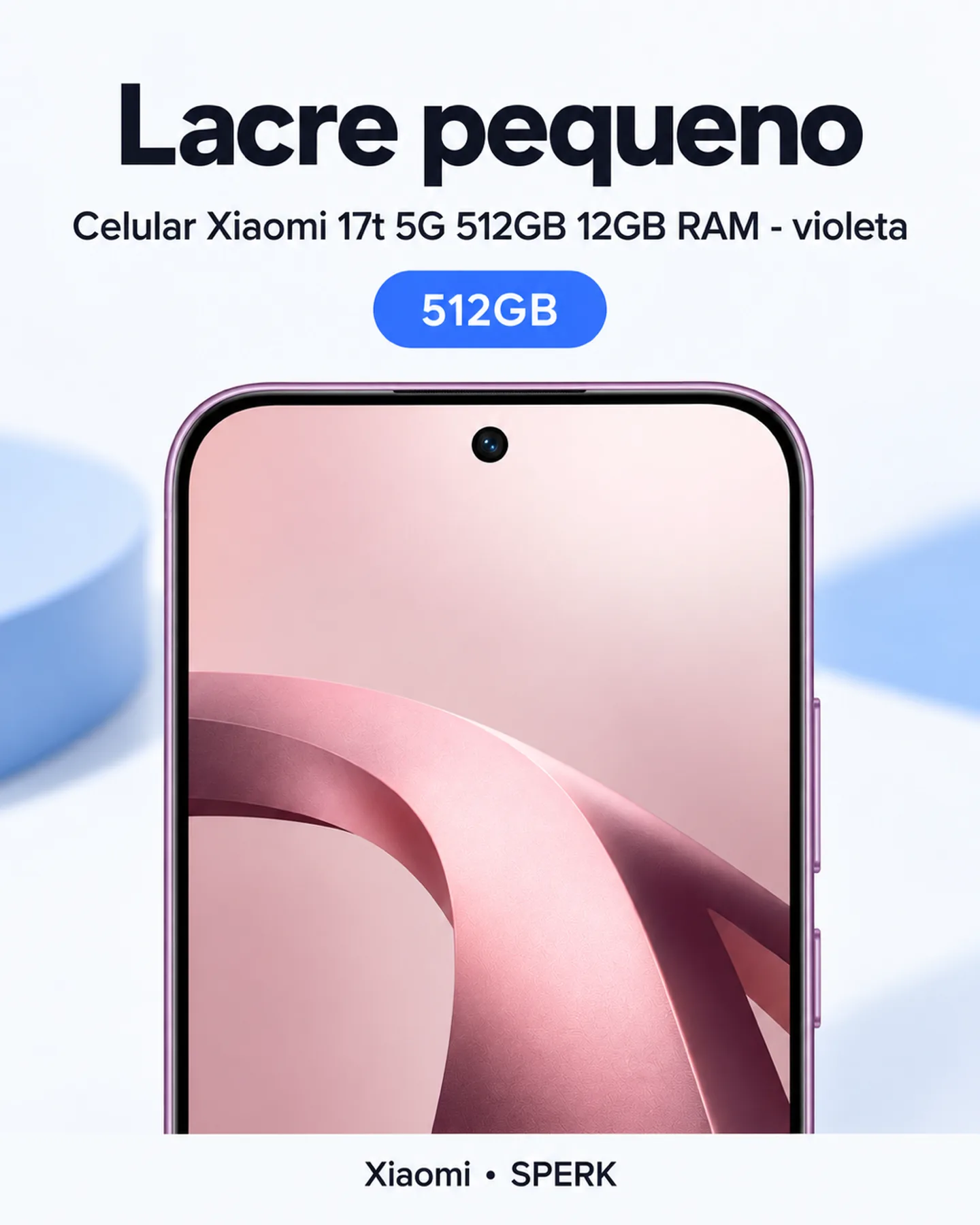 Celular Xiaomi 17t 5G 512GB 12GB RAM - violeta — painel 2