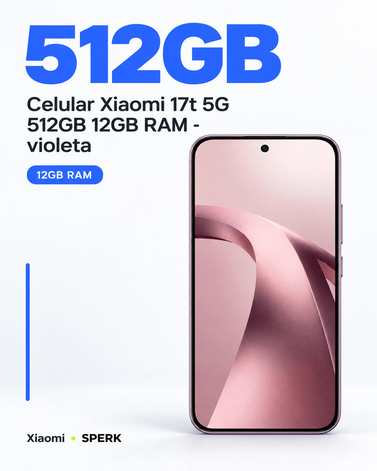 Celular Xiaomi 17t 5G 512GB 12GB RAM - violeta — painel 3