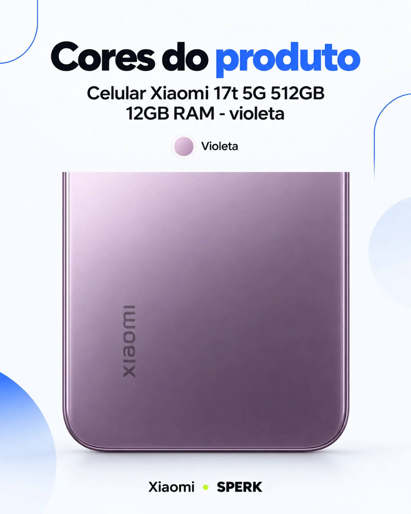 Celular Xiaomi 17t 5G 512GB 12GB RAM - violeta — painel 5