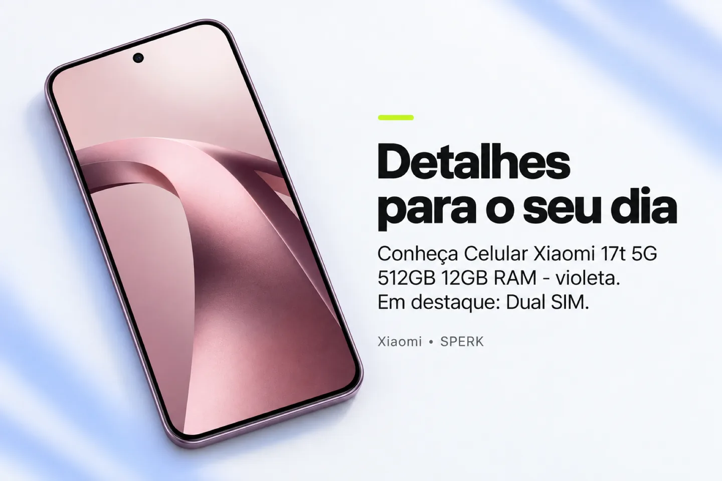 Celular Xiaomi 17t 5G 512GB 12GB RAM - violeta — diferencial uso