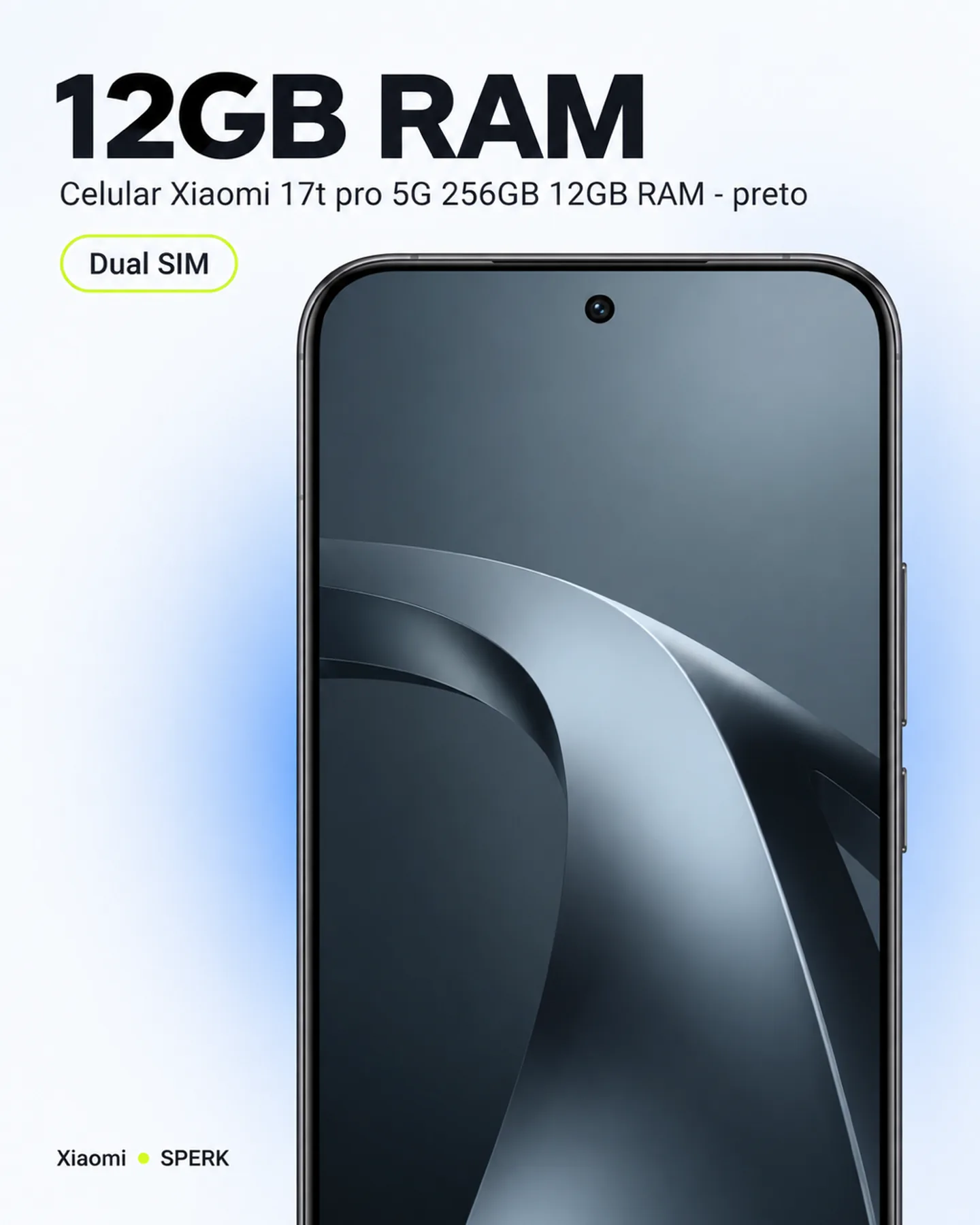 Celular Xiaomi 17t pro 5G 256GB 12GB RAM - preto — painel 3