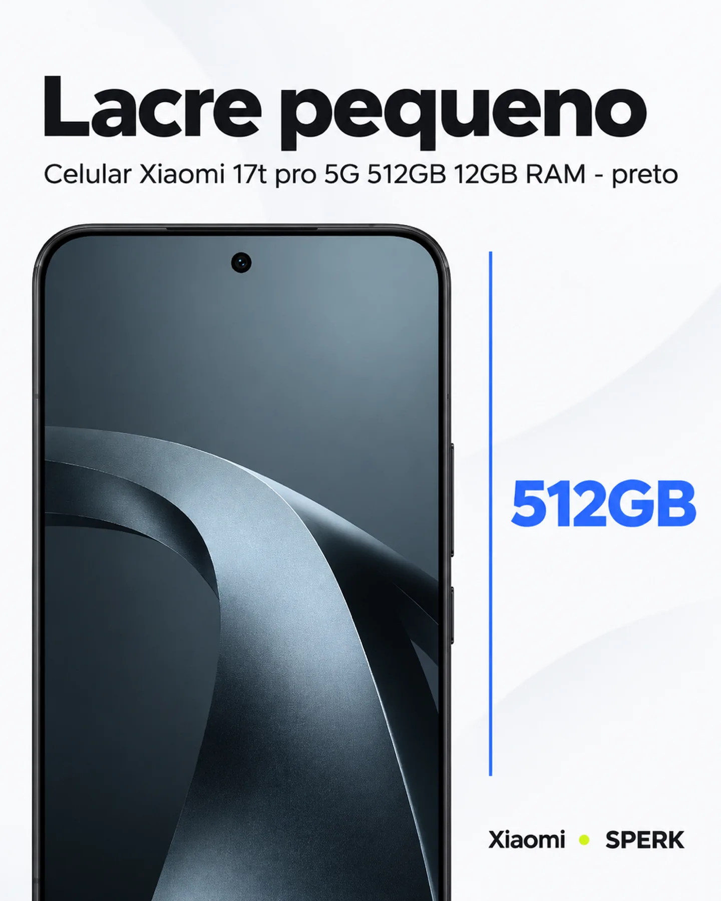 Celular Xiaomi 17t pro 5G 512GB 12GB RAM - preto — painel 3