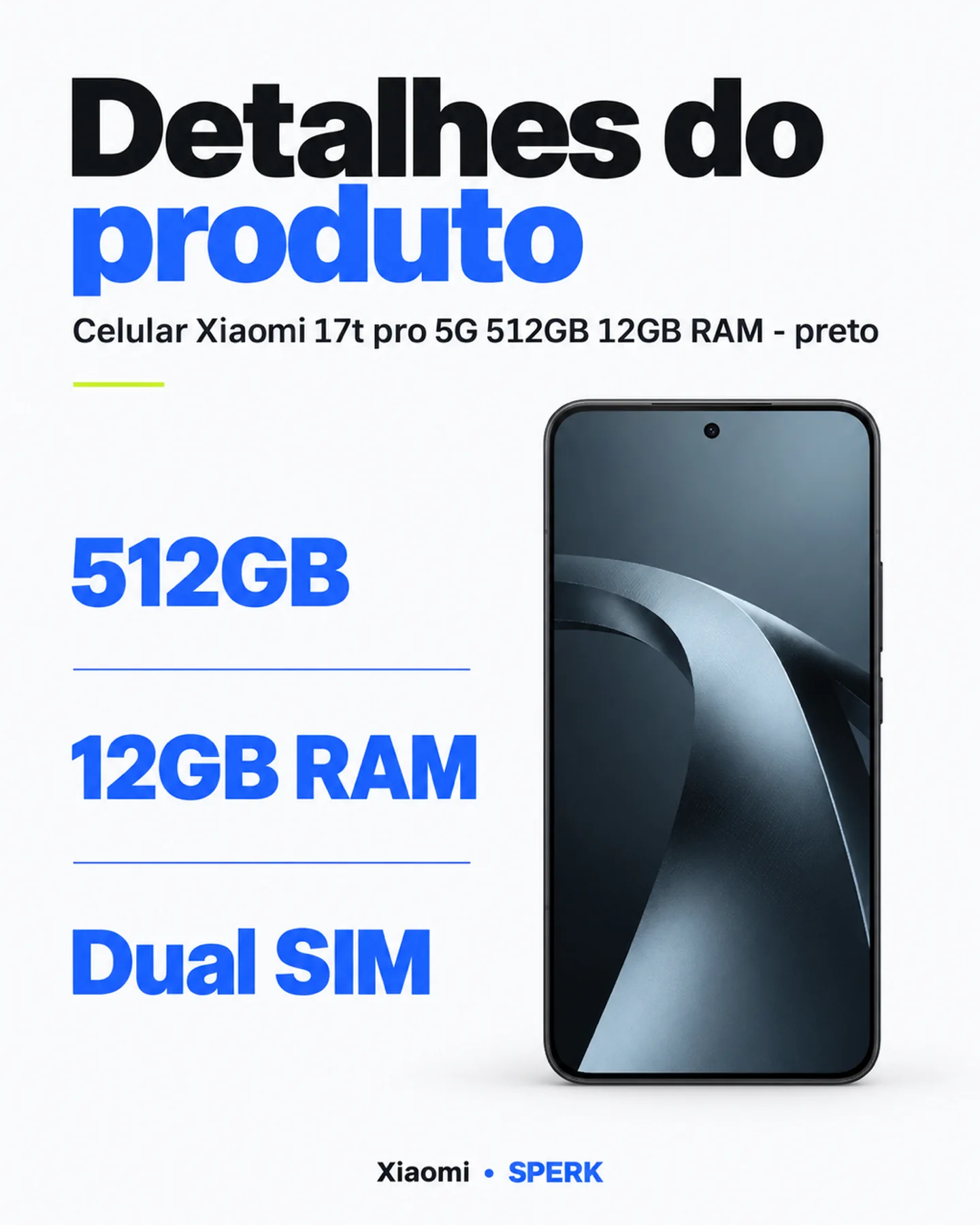 Celular Xiaomi 17t pro 5G 512GB 12GB RAM - preto — painel 4