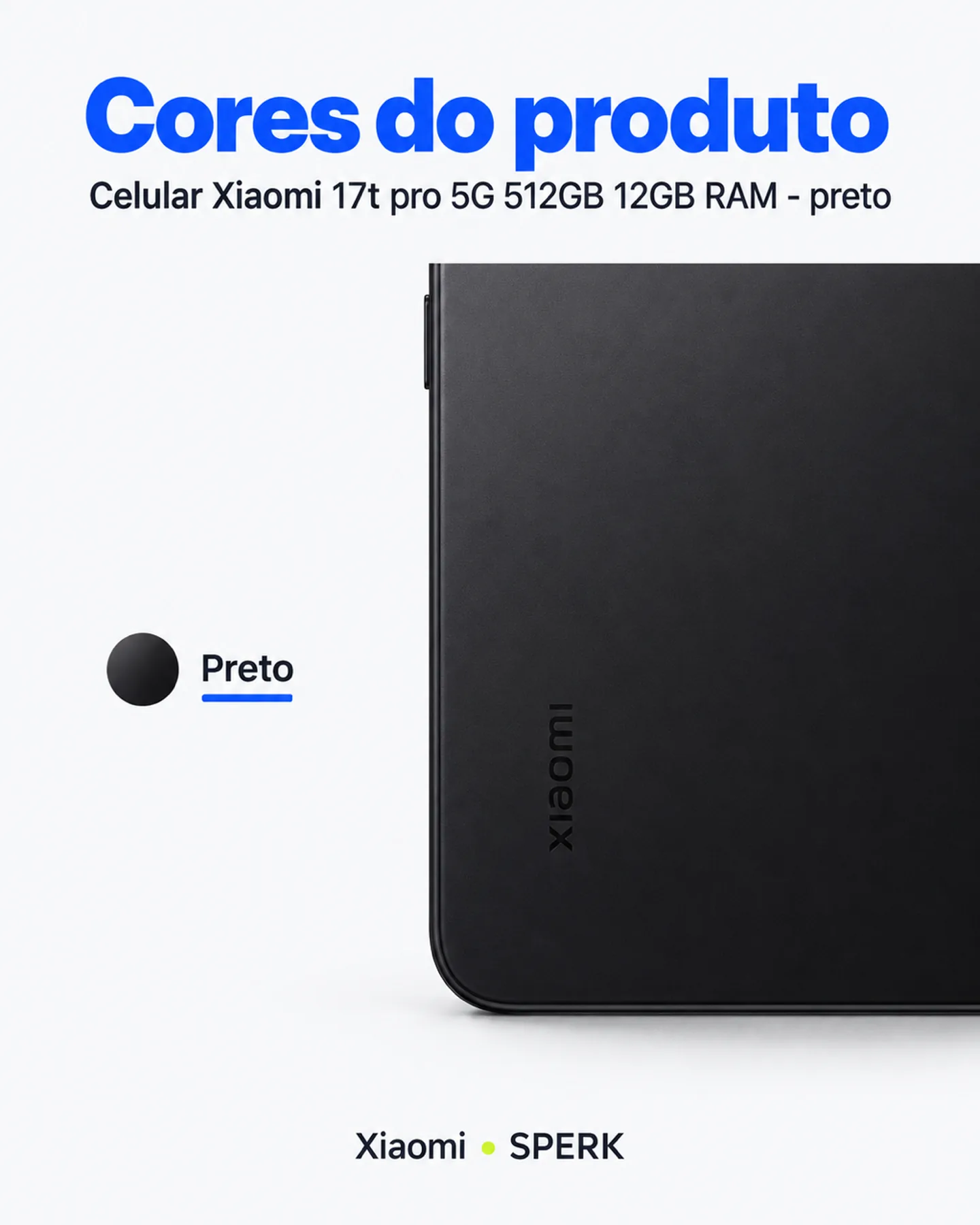 Celular Xiaomi 17t pro 5G 512GB 12GB RAM - preto — painel 5