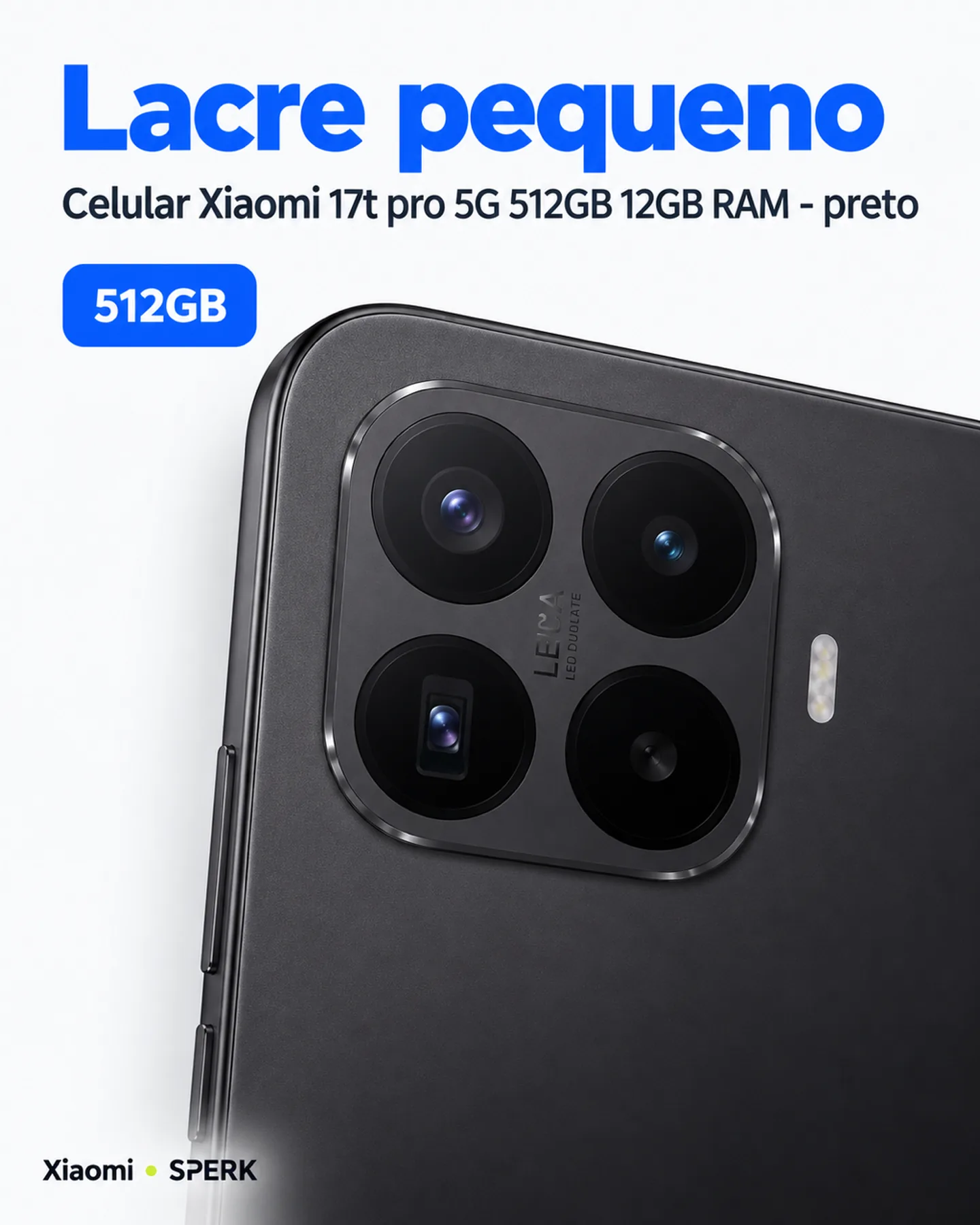 Celular Xiaomi 17t pro 5G 512GB 12GB RAM - preto — painel 2