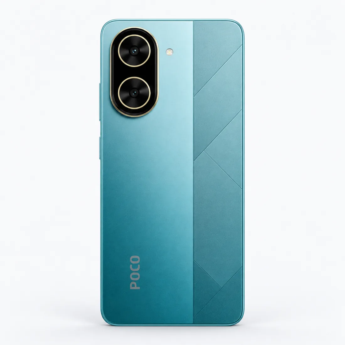 Celular Xiaomi Poco C71 64GB 4GB RAM - azul — verso lateral