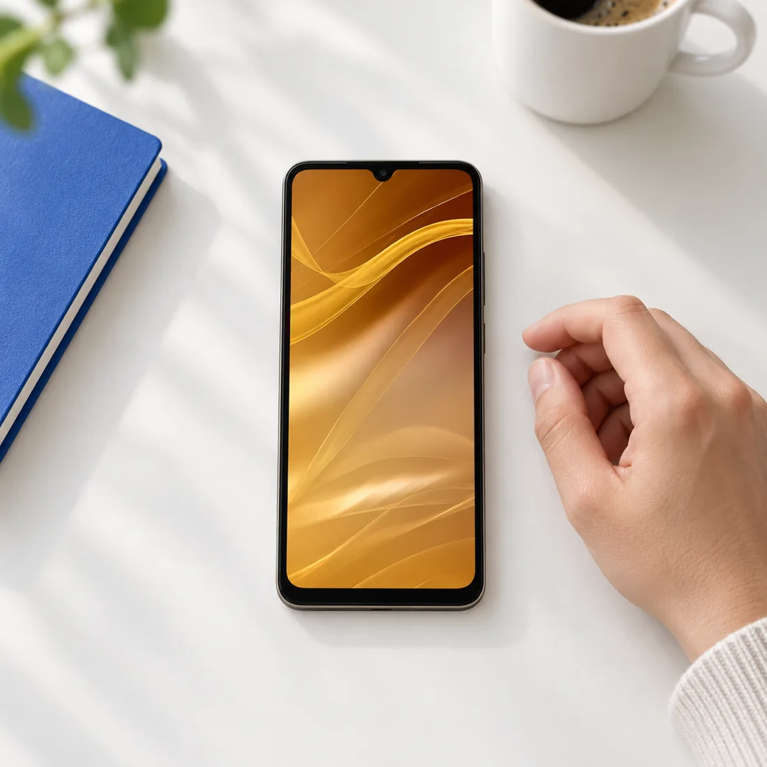 Celular Xiaomi Poco C71 64GB 4GB RAM - dourado — uso