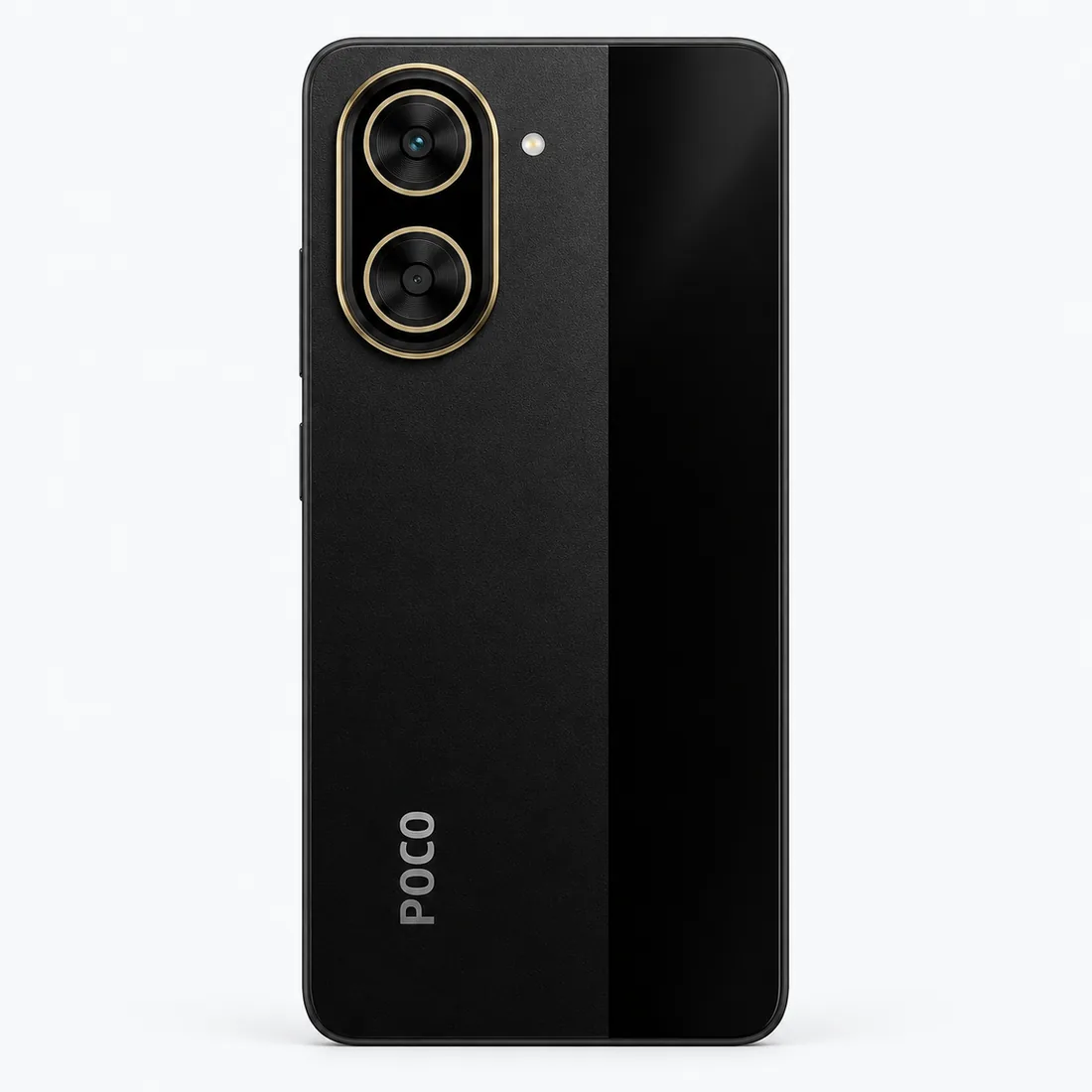 Celular Xiaomi Poco C71 64GB 4GB RAM - preto — verso lateral