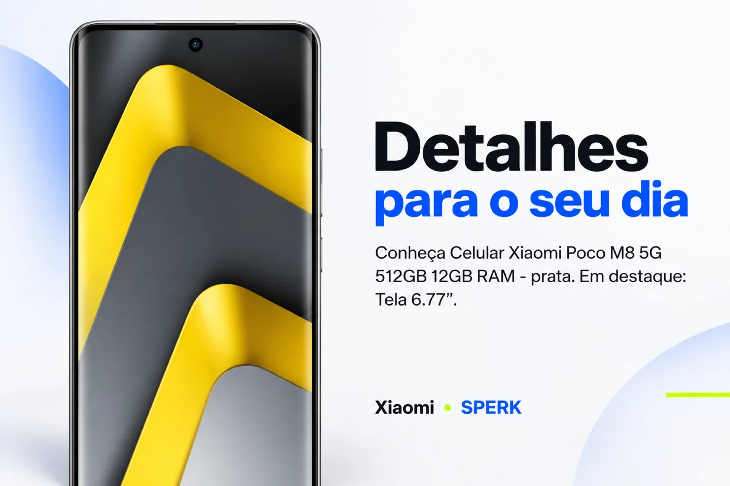 Celular Xiaomi Poco M8 5G 512GB 12GB RAM - prata — diferencial uso