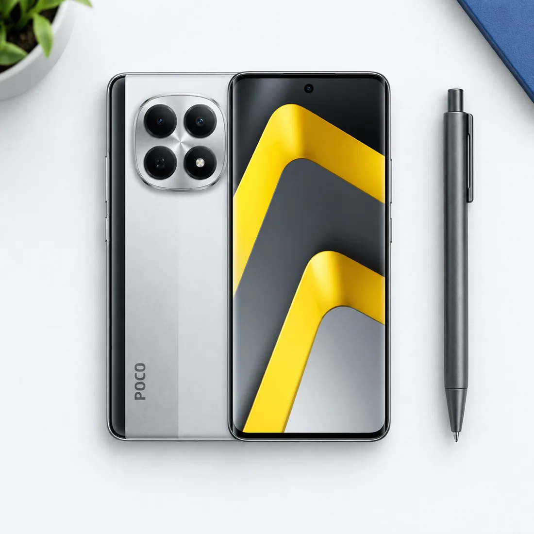 Celular Xiaomi Poco M8 5G 512GB 12GB RAM - prata — escala