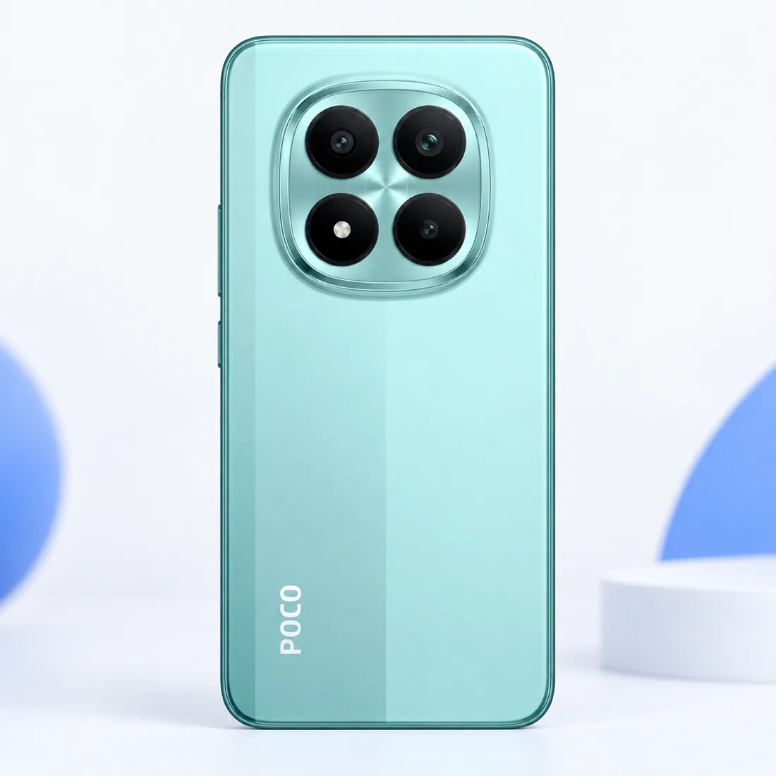 Celular Xiaomi Poco M8 pro 5G 256GB 8GB RAM - verde — verso lateral