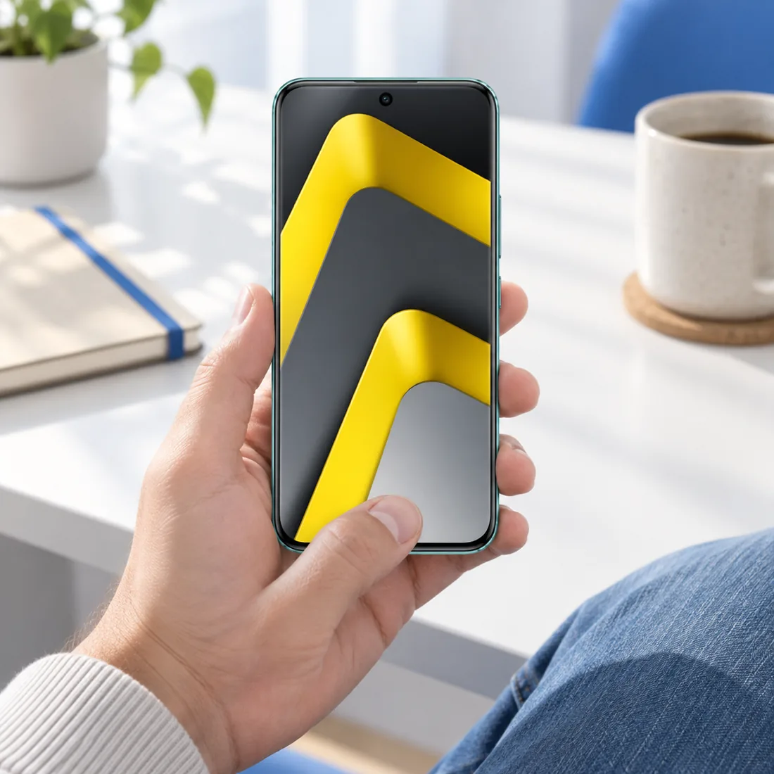 Celular Xiaomi Poco M8 pro 5G 256GB 8GB RAM - verde — uso