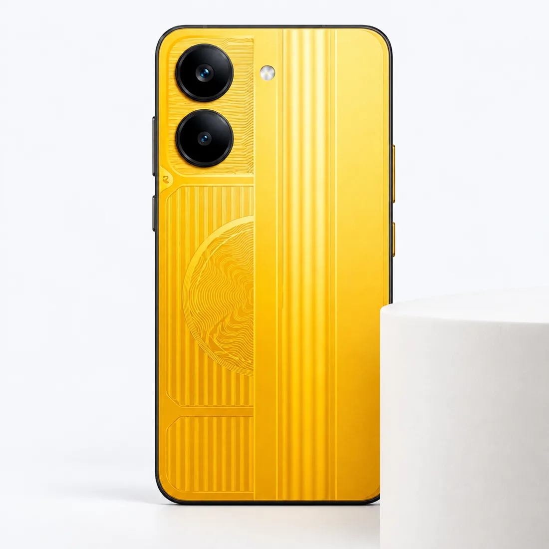 Celular Xiaomi Poco X8 pro 5G 512GB 12GB RAM - amarelo — verso lateral