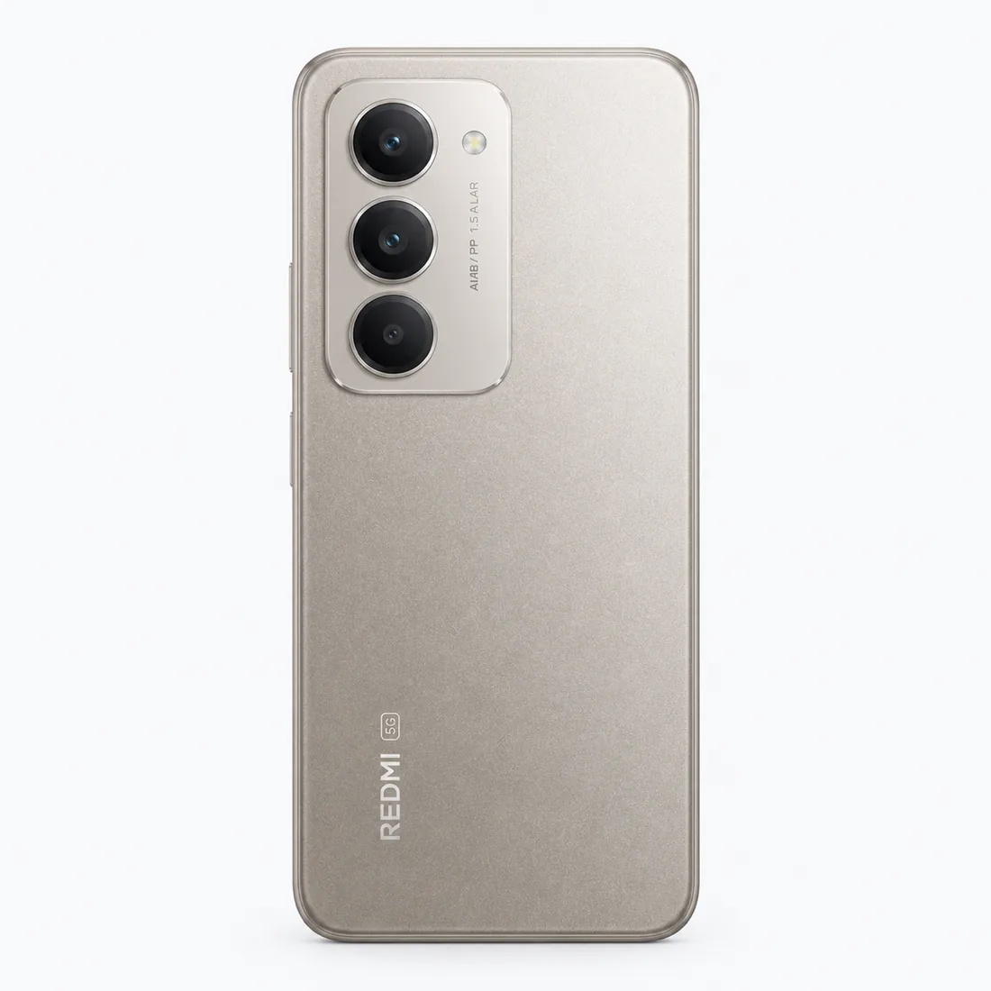 Celular Xiaomi Redmi 15 5G 128GB 4GB RAM japonês - cinza — verso lateral