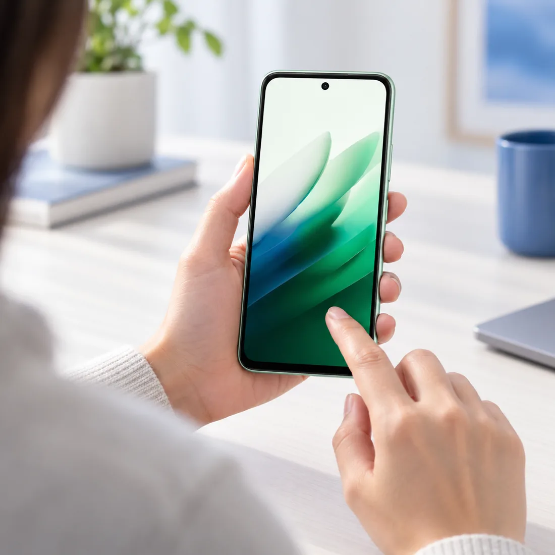 Celular Xiaomi Redmi 15 5G 128GB 4GB RAM japonês - verde — uso