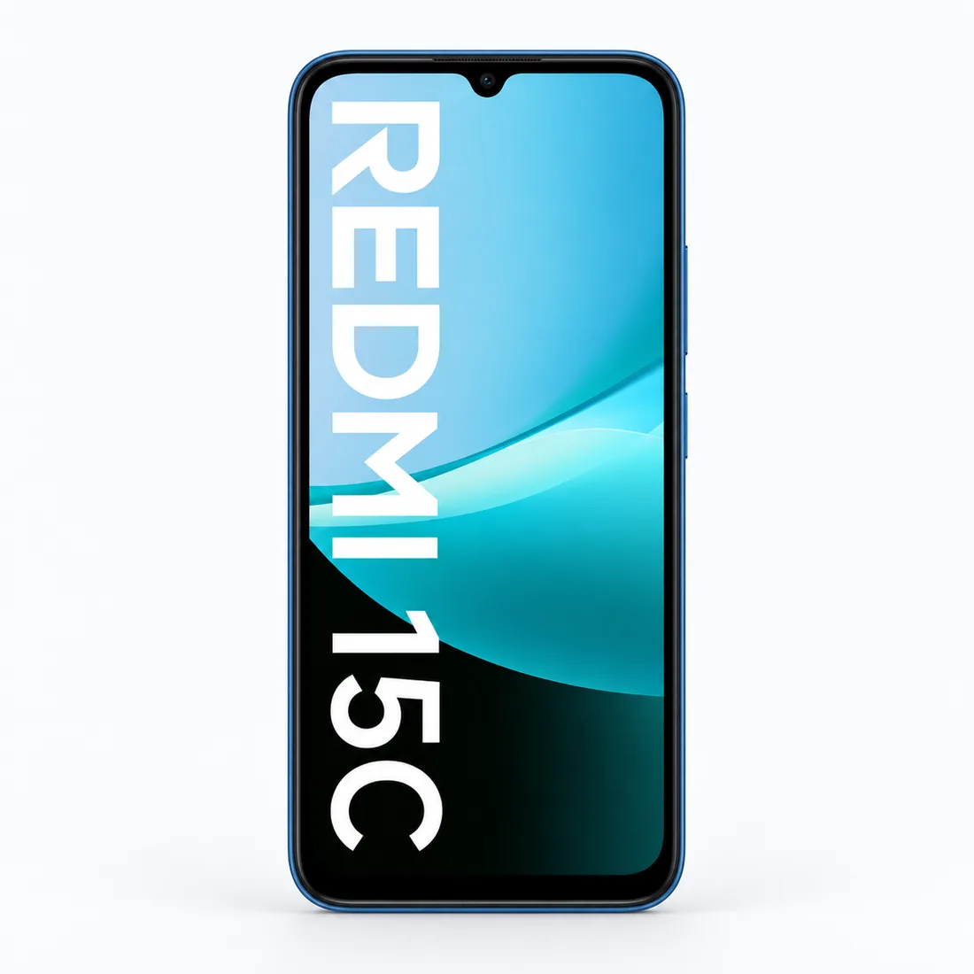 Celular Xiaomi Redmi 15c 256GB 4GB RAM NFC - azul — frente estudio