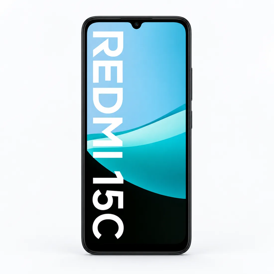 Celular Xiaomi Redmi 15c 256GB 4GB RAM NFC - preto — frente estudio
