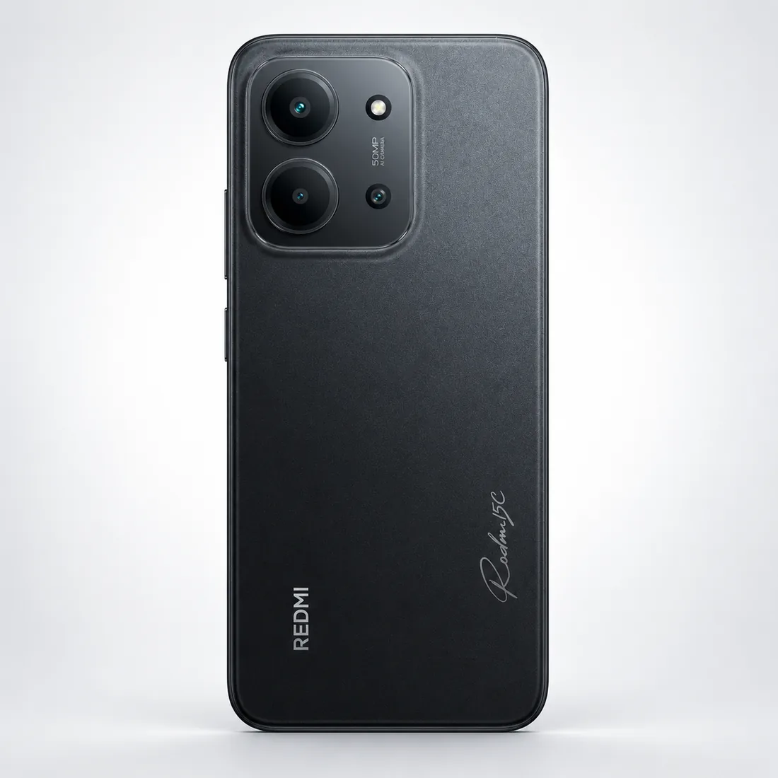 Celular Xiaomi Redmi 15c 256GB 4GB RAM NFC - preto — verso lateral