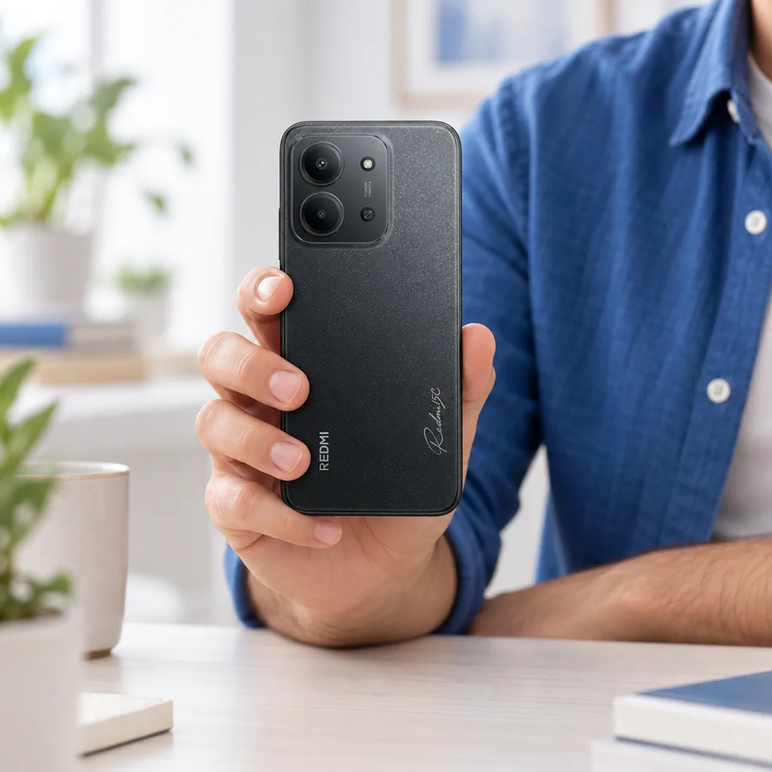 Celular Xiaomi Redmi 15c 256GB 4GB RAM - preto — uso