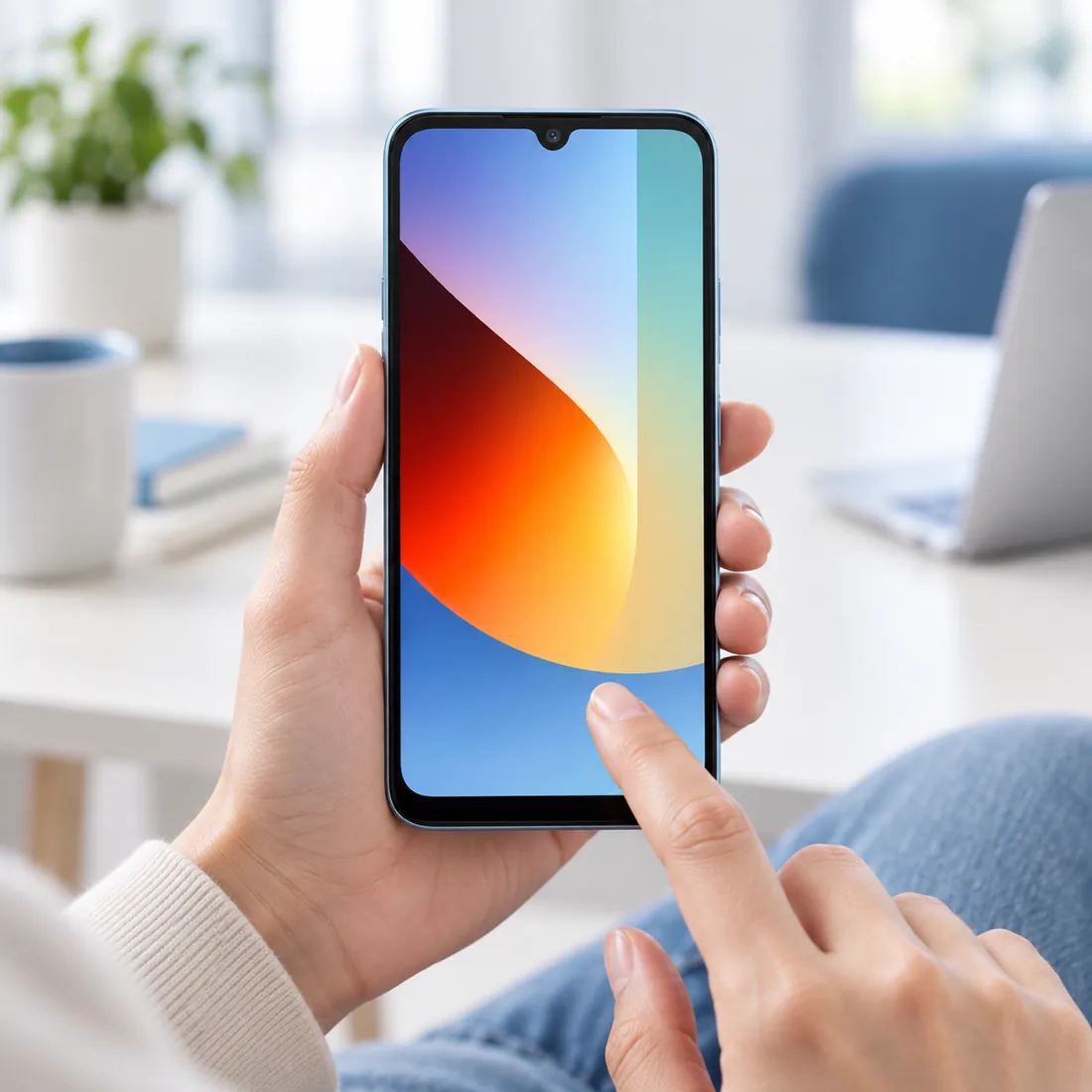 Celular Xiaomi Redmi A7 pro 64GB 4GB RAM - azul — uso