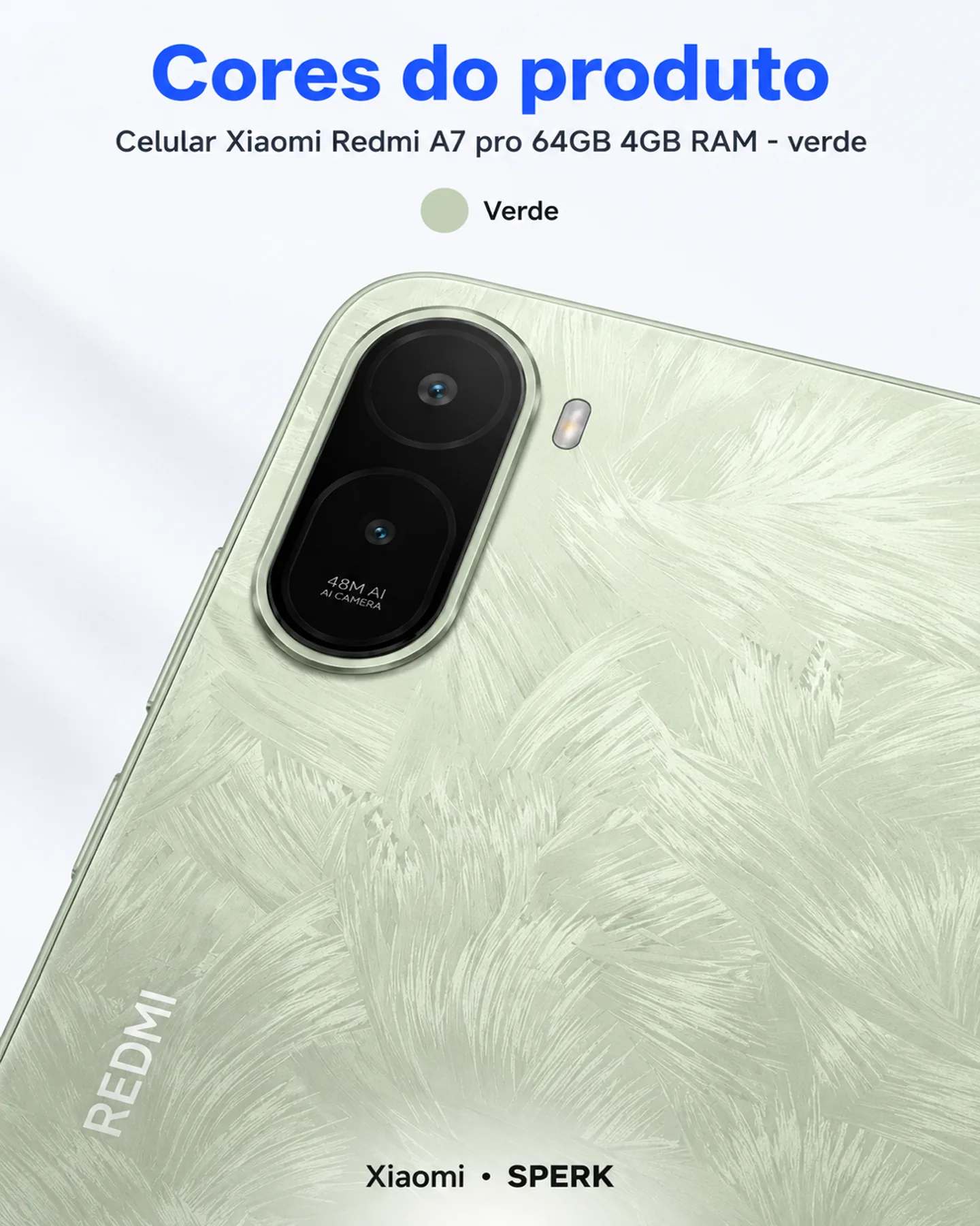 Celular Xiaomi Redmi A7 pro 64GB 4GB RAM - verde — painel 5
