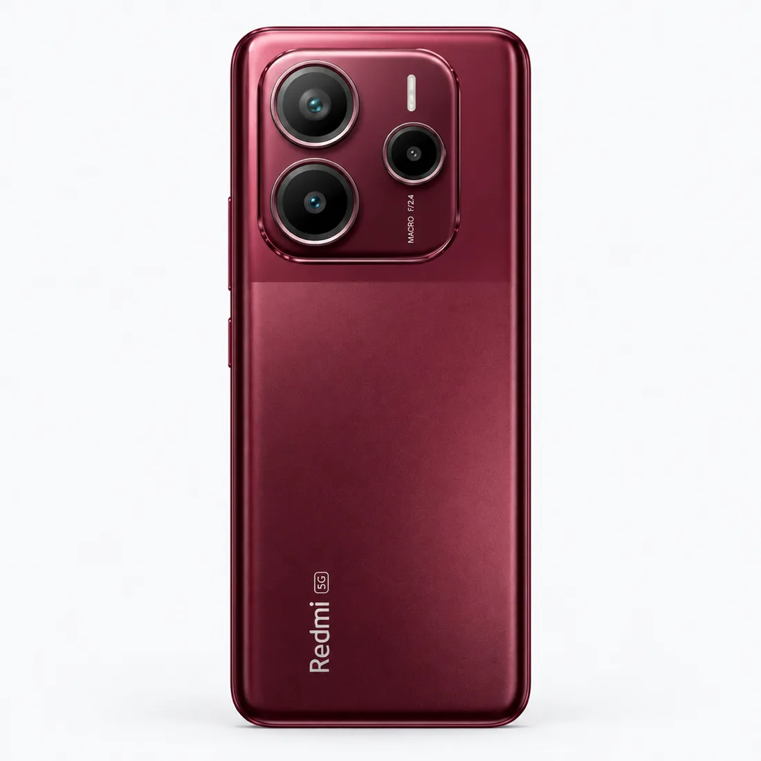 Celular Xiaomi Redmi note 14 5G 256GB 8GB RAM índia - bordô — verso lateral