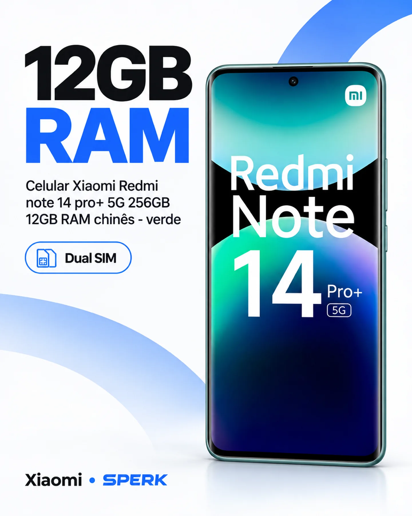 Celular Xiaomi Redmi note 14 pro+ 5G 256GB 12GB RAM chinês - verde — painel 3