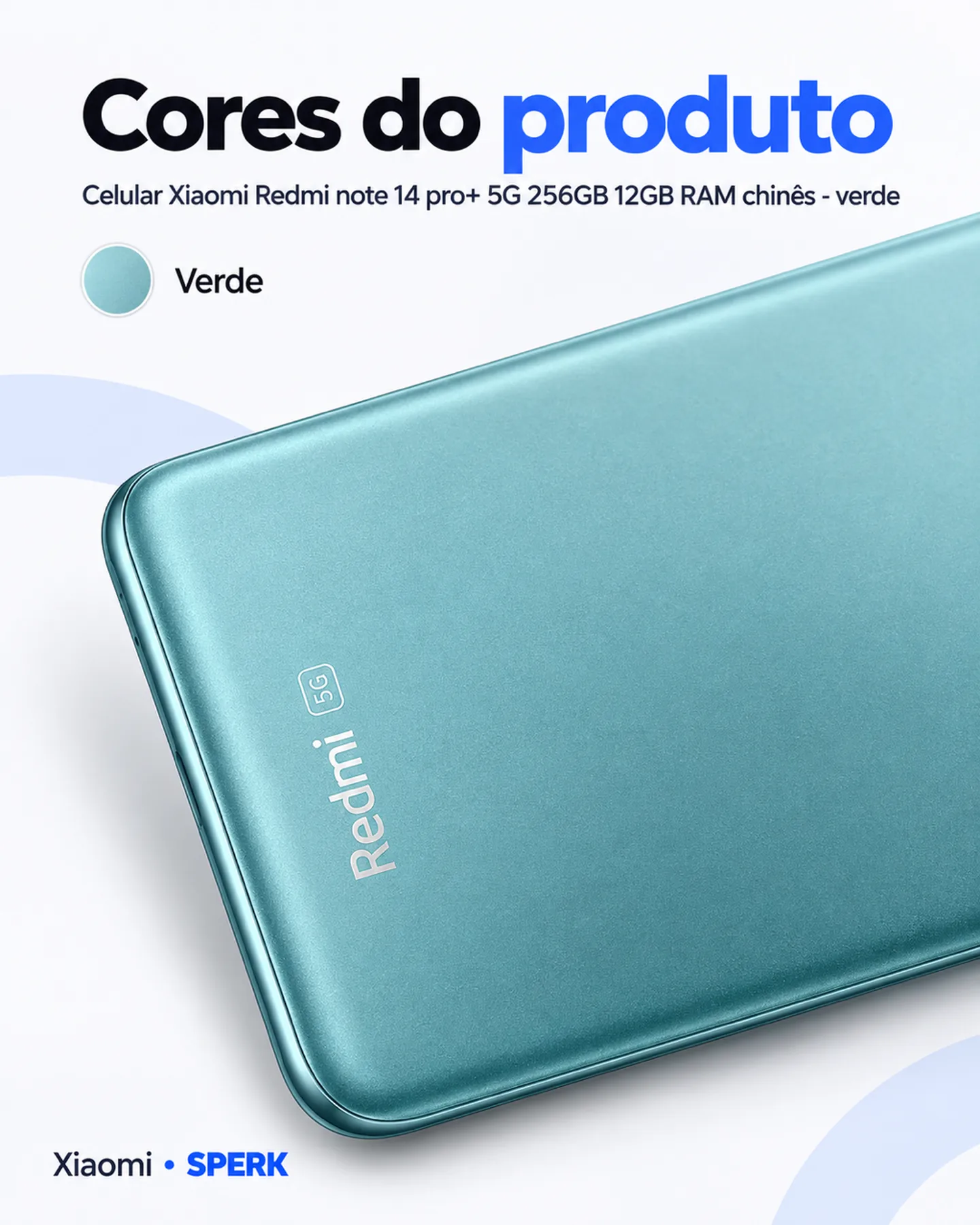 Celular Xiaomi Redmi note 14 pro+ 5G 256GB 12GB RAM chinês - verde — painel 5