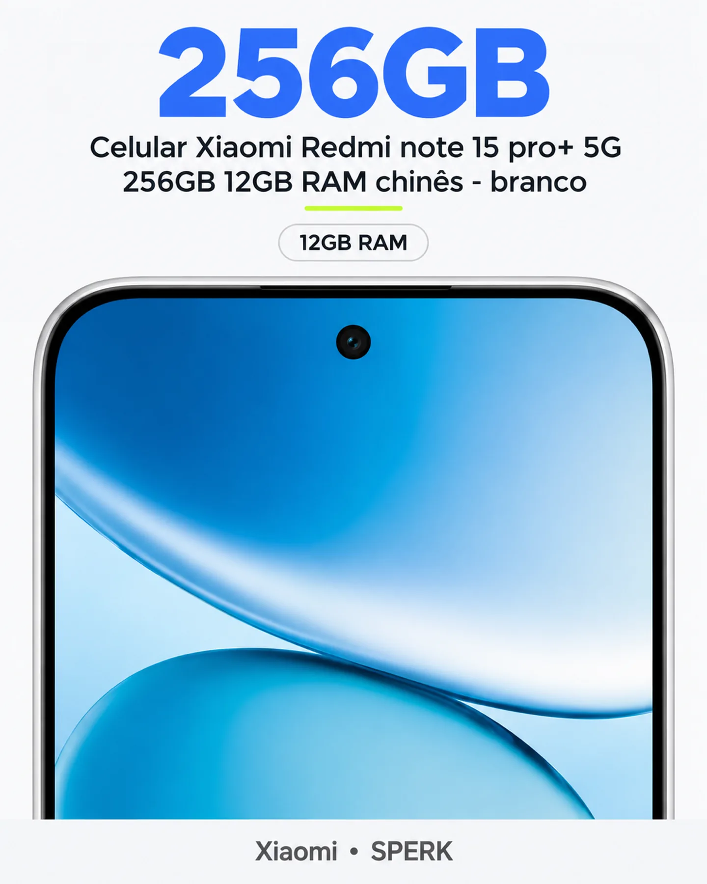 Celular Xiaomi Redmi note 15 pro+ 5G 256GB 12GB RAM chinês - branco — painel 2
