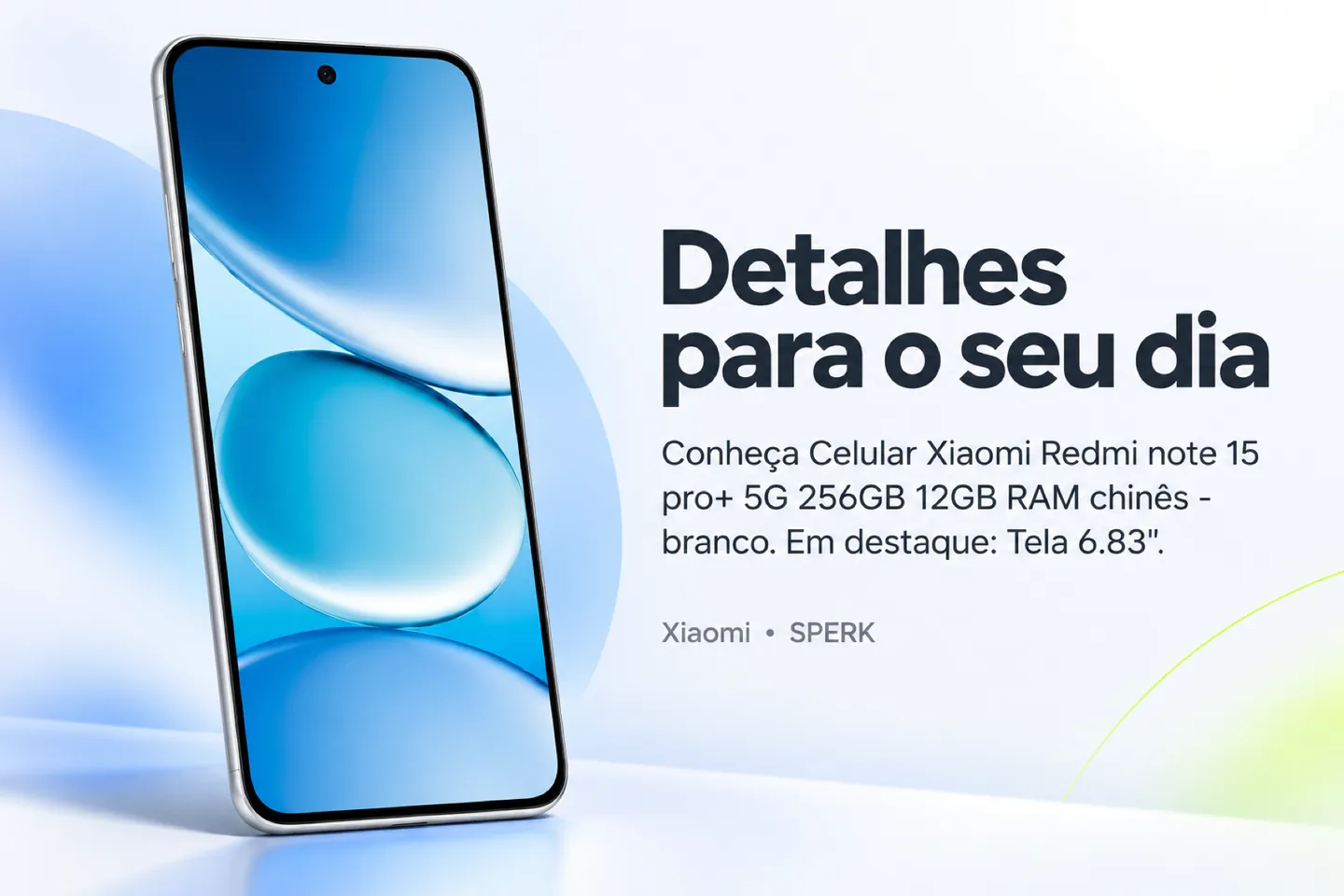 Celular Xiaomi Redmi note 15 pro+ 5G 256GB 12GB RAM chinês - branco — diferencial uso