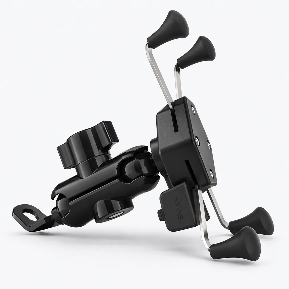 Suporte de celular universal para moto com carregador USB Lehmox — verso lateral