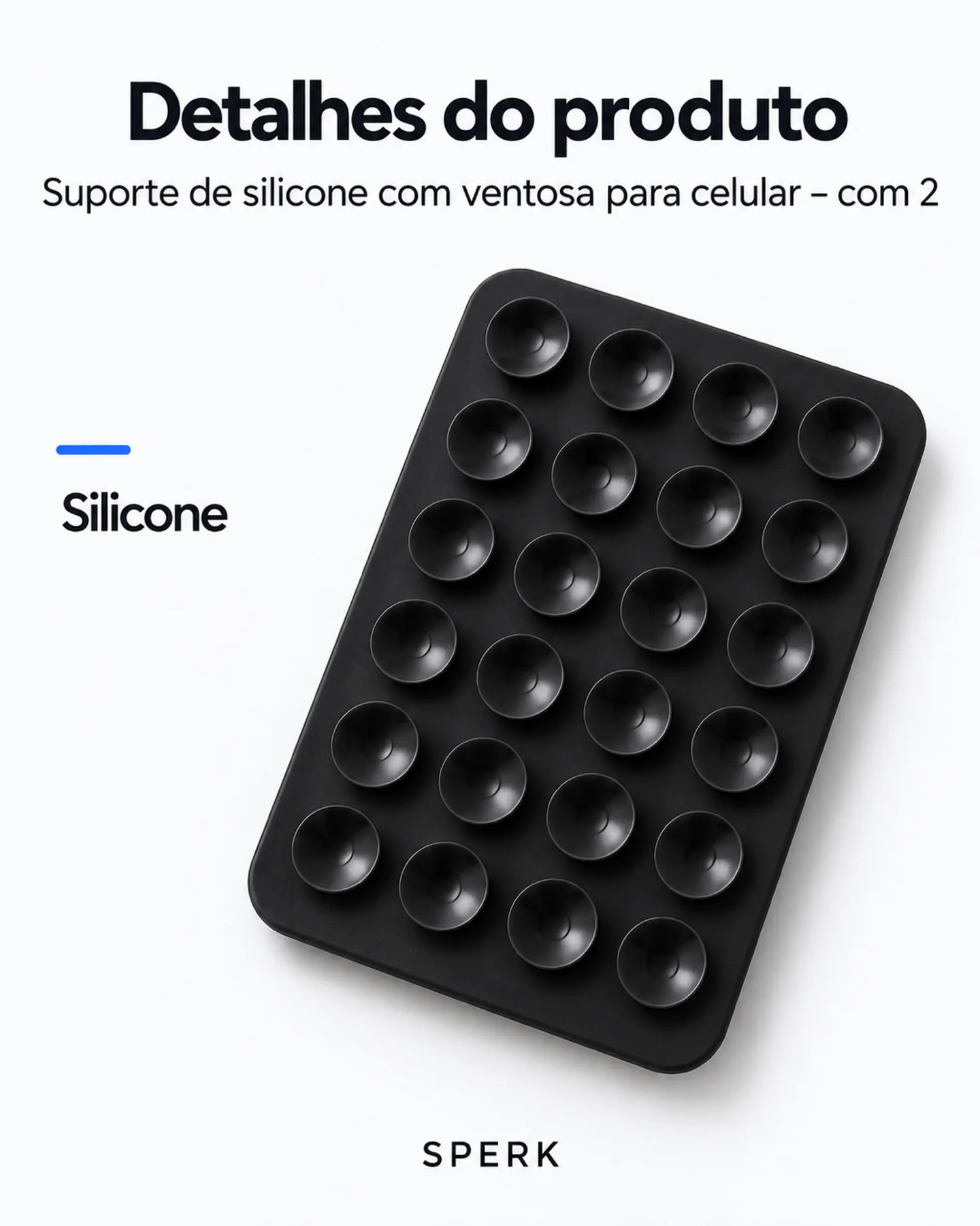 Suporte de silicone com ventosa para celular – com 2 — painel 4