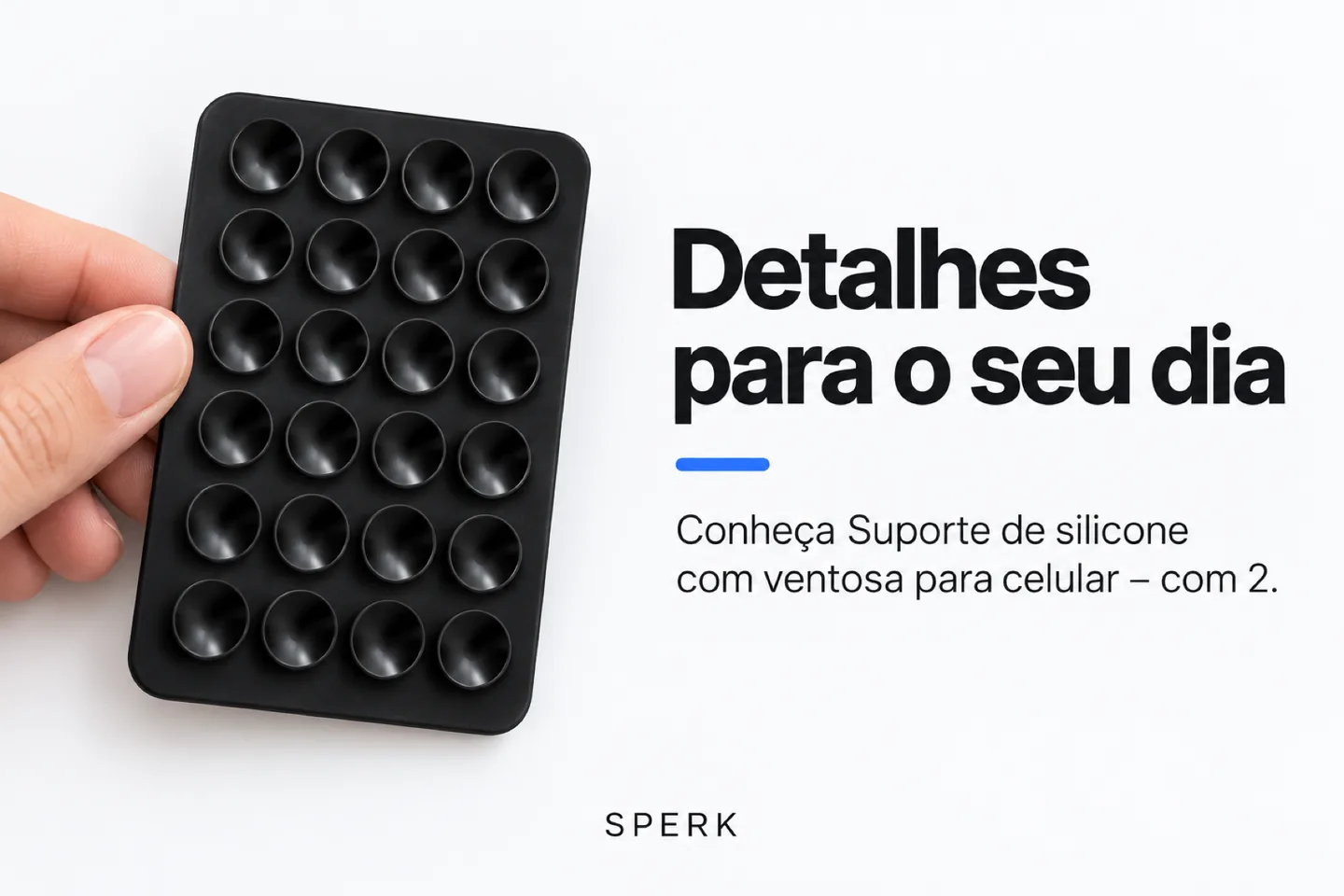 Suporte de silicone com ventosa para celular – com 2 — diferencial uso