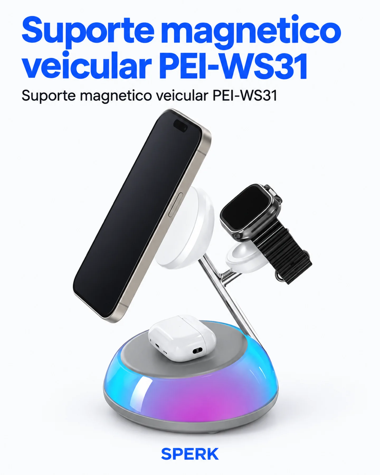 Suporte magnetico veicular PEI-WS31 — painel 1