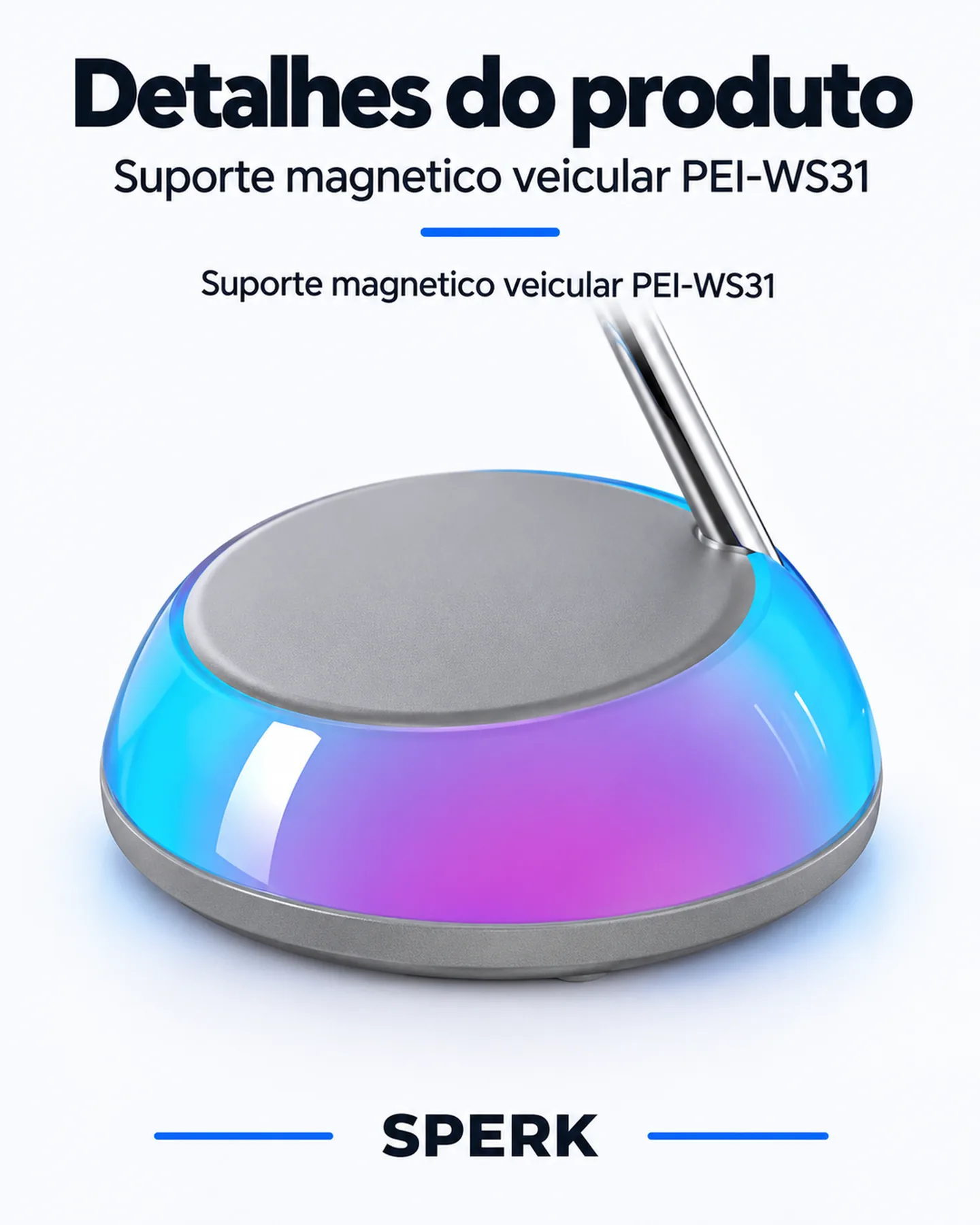Suporte magnetico veicular PEI-WS31 — painel 5