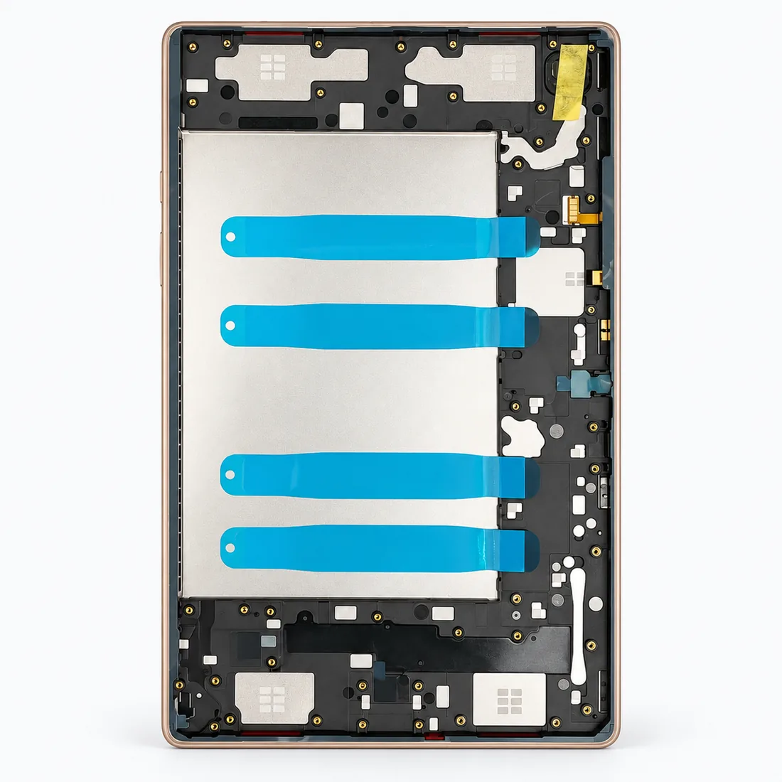Tampa traseira para Samsung tab A7 10.4 T500 / T505 2020 dourado — verso lateral