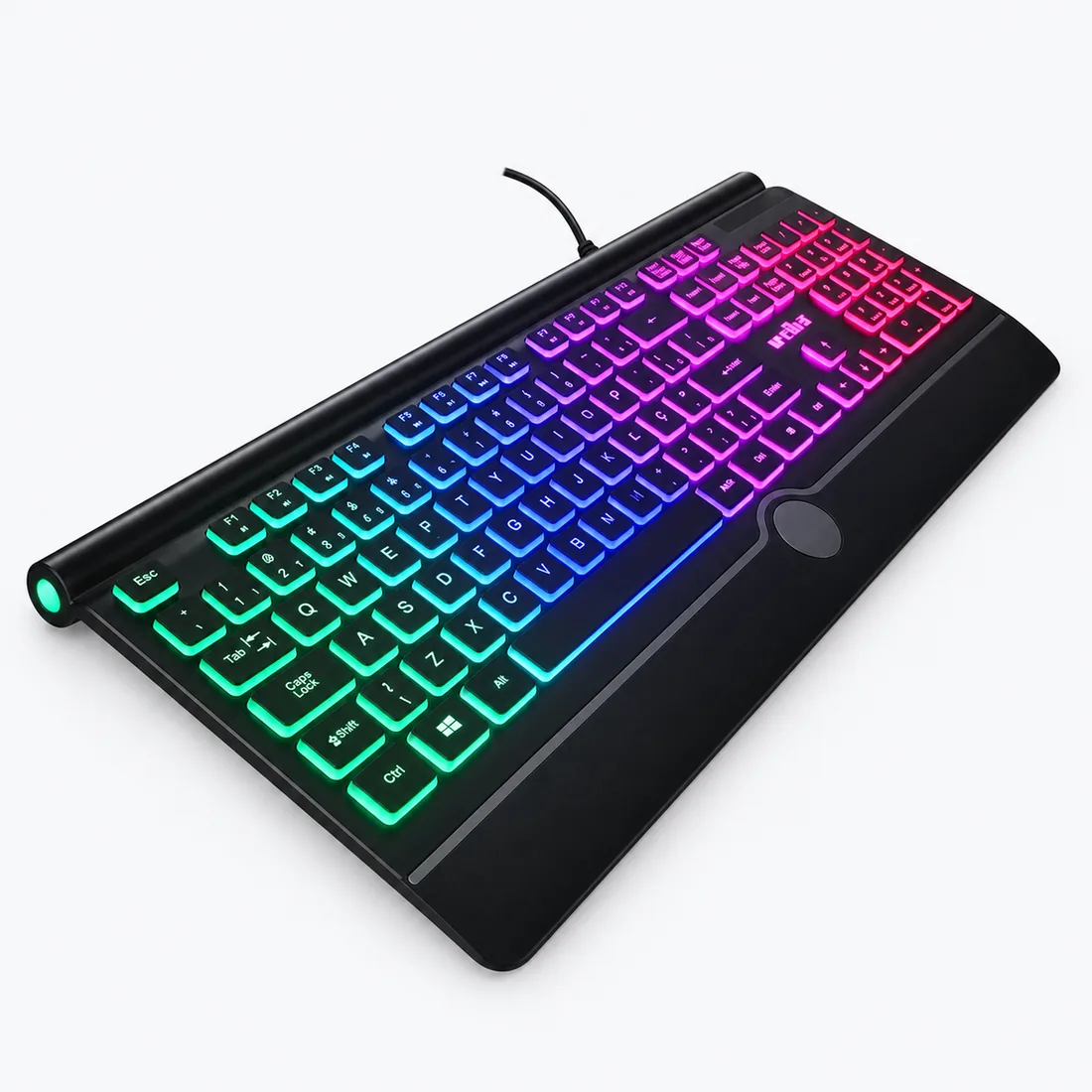 Teclado gamer LED RGB com fio - Haiz - HZ-580