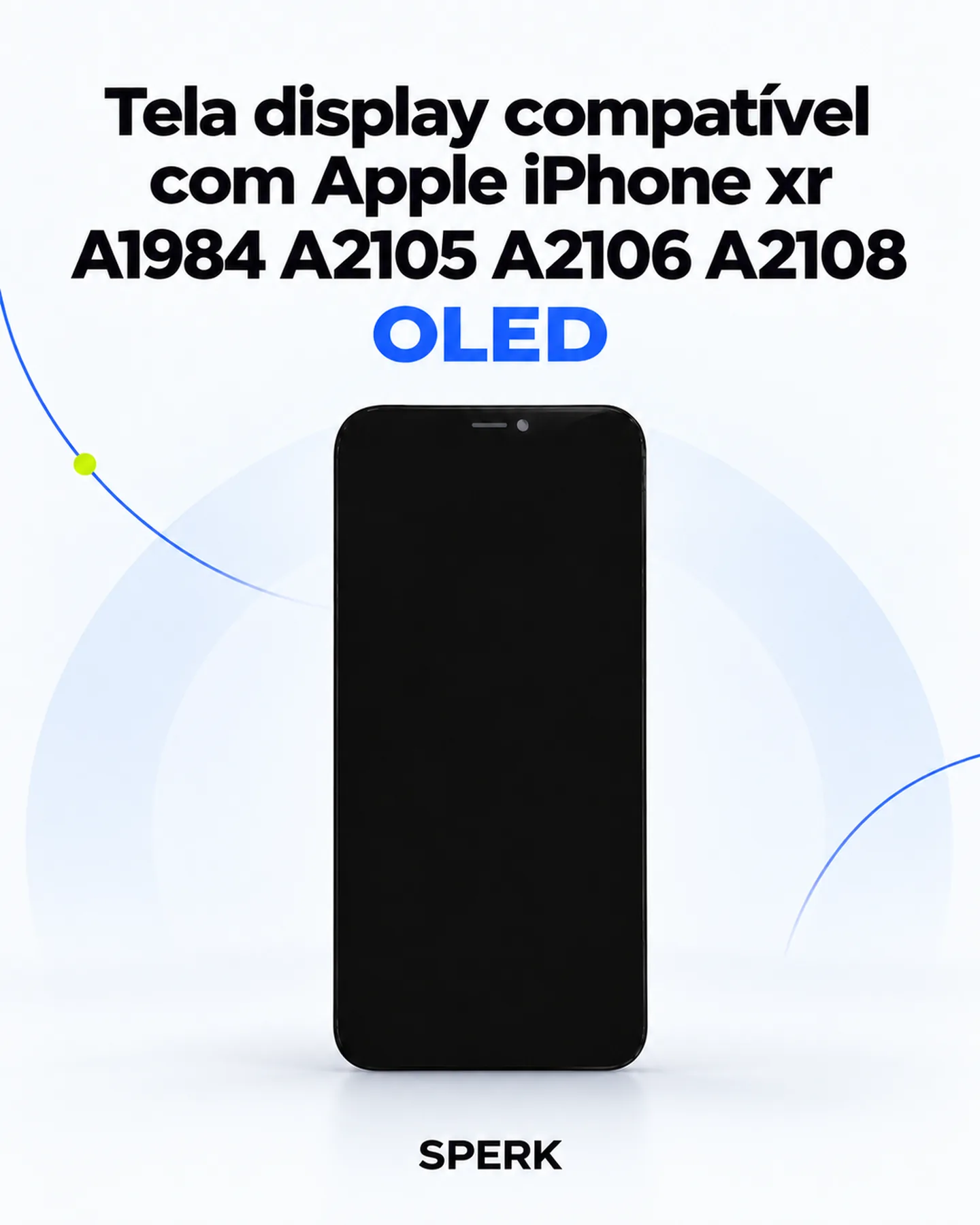 Tela display compatível com Apple iPhone xr A1984 A2105 A2106 A2108 — painel 1