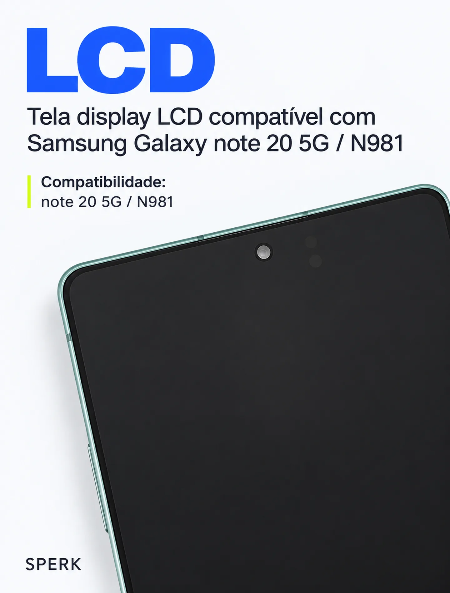 Tela display LCD compatível com Samsung Galaxy note 20 5G / N981 — painel 2