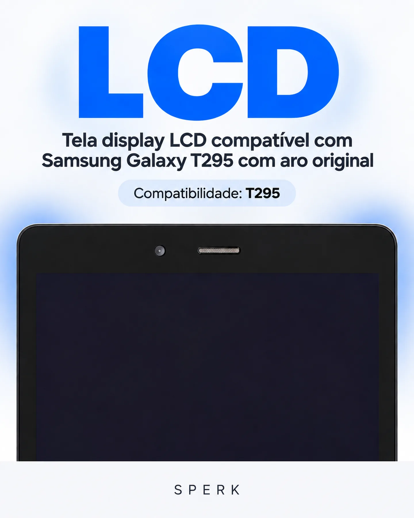 Tela display LCD compatível com Samsung Galaxy T295 com aro original — painel 2