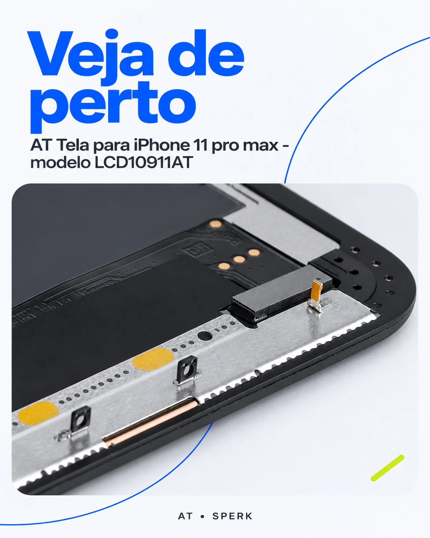 AT Tela para iPhone 11 pro max - modelo LCD10911AT — painel 3